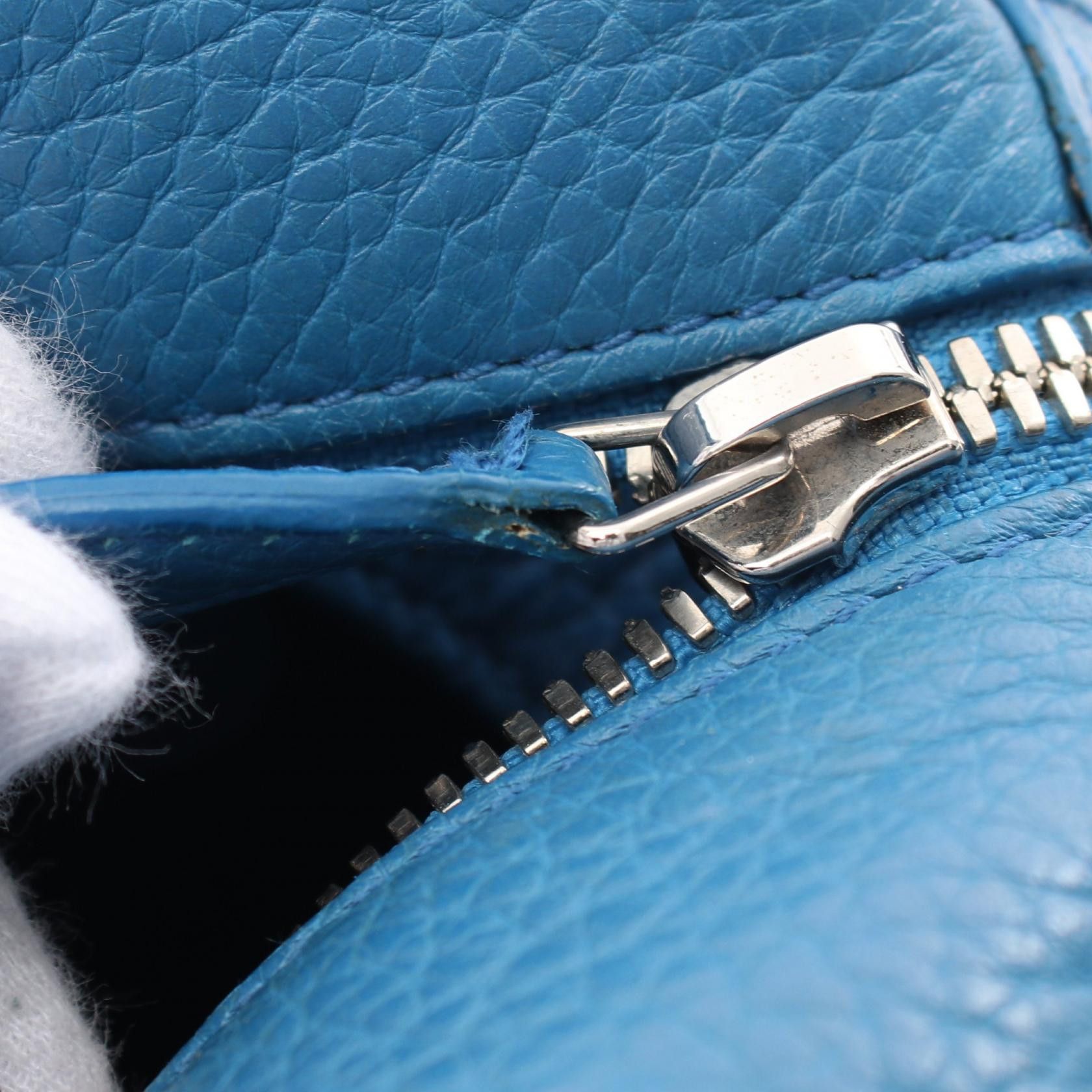 Balenciaga Balenciaga Infanta Handbag Leather Blue Size ONE SIZE - 8 Thumbnail