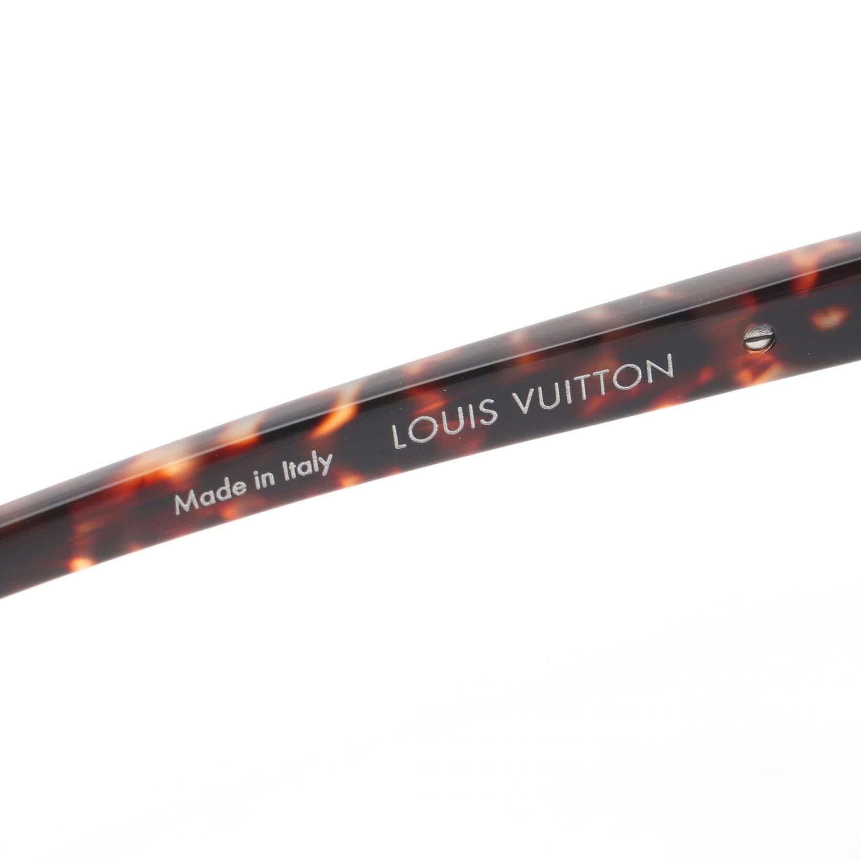 Louis Vuitton Louis Vuitton Oliver Sunglasses Black Blue Brown Size ONE SIZE - 4 Thumbnail