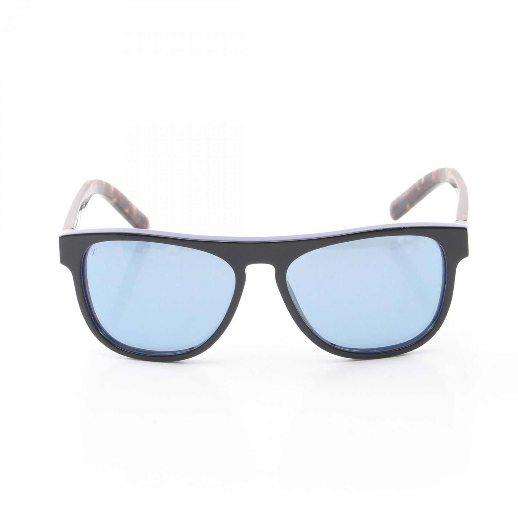 Louis Vuitton Louis Vuitton Oliver Sunglasses Black Blue Brown Size ONE SIZE - 2 Thumbnail