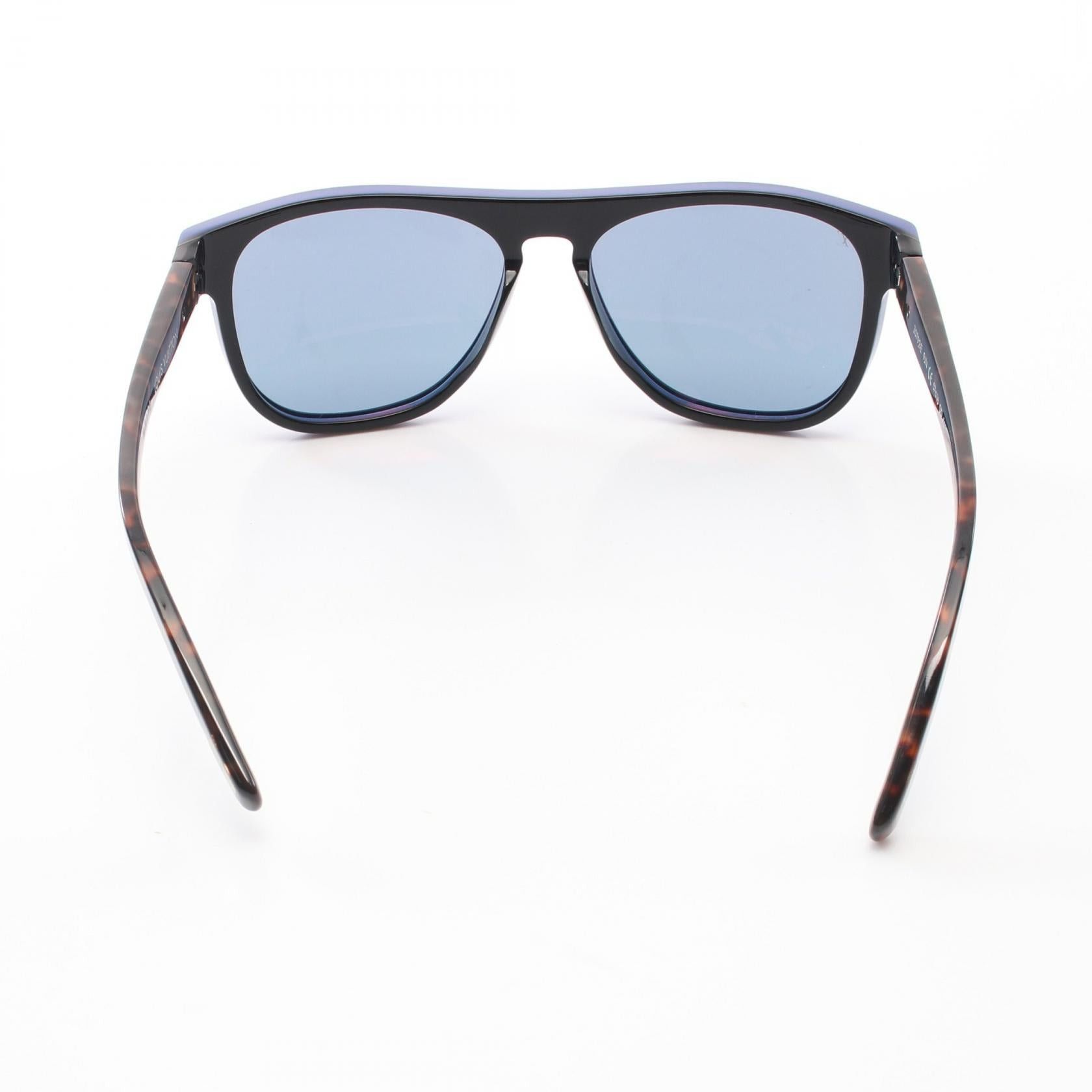 Louis Vuitton Louis Vuitton Oliver Sunglasses Black Blue Brown Size ONE SIZE - 7 Thumbnail