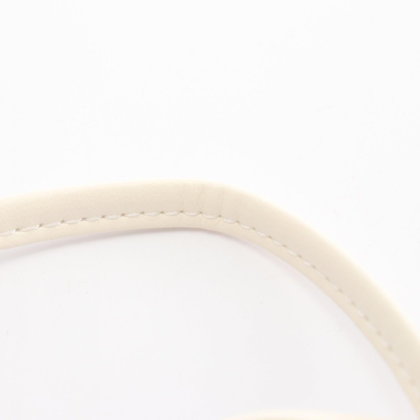 Celine Celine Sunglasses Case Phone Pouch Shoulder Bag Logo Print Leather Off White Size ONE SIZE - 6 Thumbnail