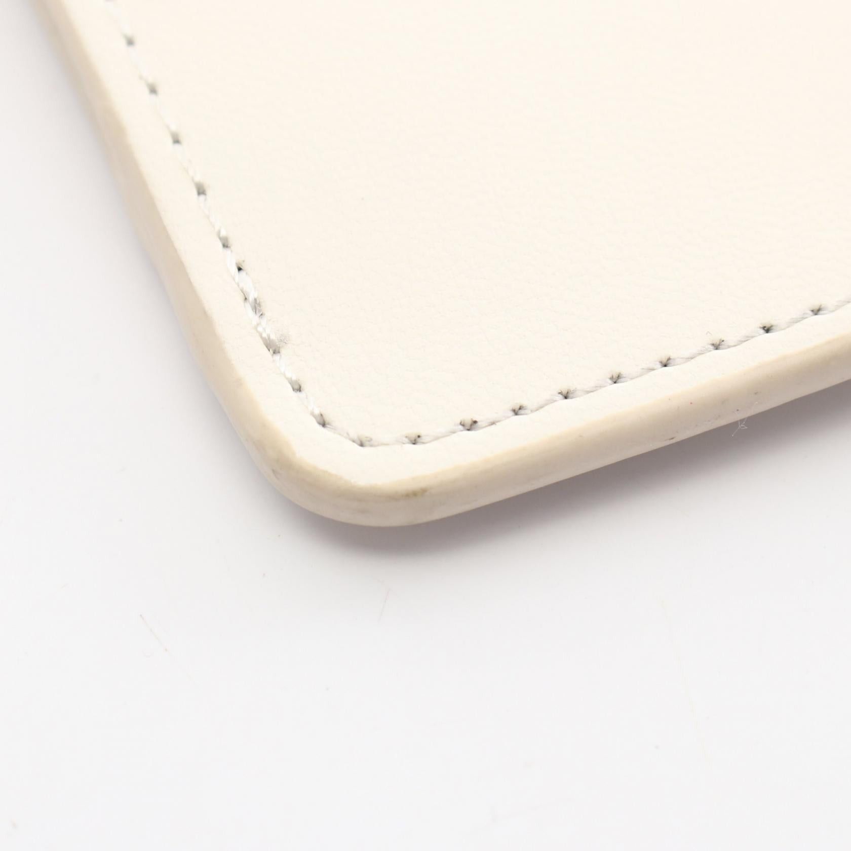Celine Celine Sunglasses Case Phone Pouch Shoulder Bag Logo Print Leather Off White Size ONE SIZE - 5 Thumbnail
