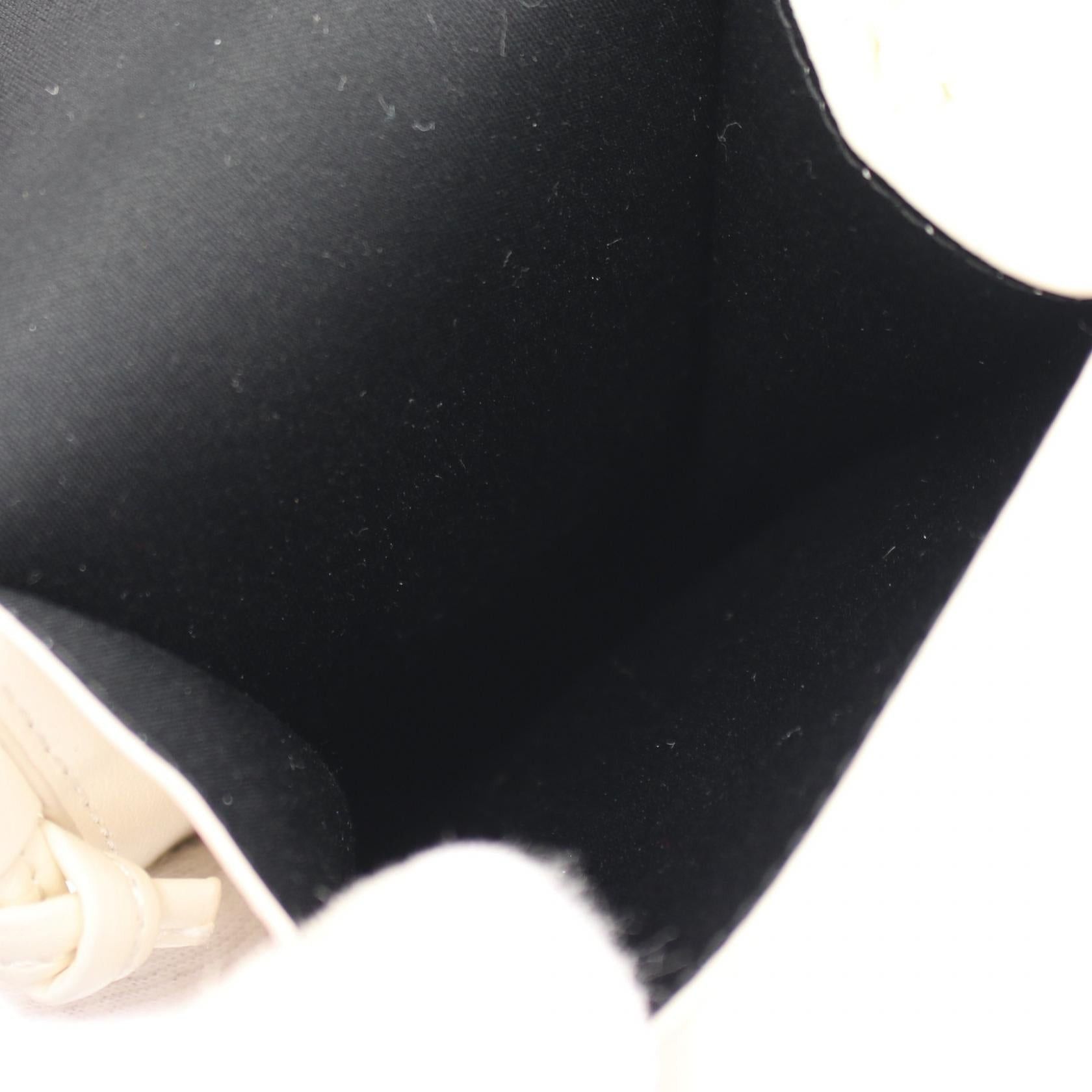 Celine Celine Sunglasses Case Phone Pouch Shoulder Bag Logo Print Leather Off White Size ONE SIZE - 3 Thumbnail