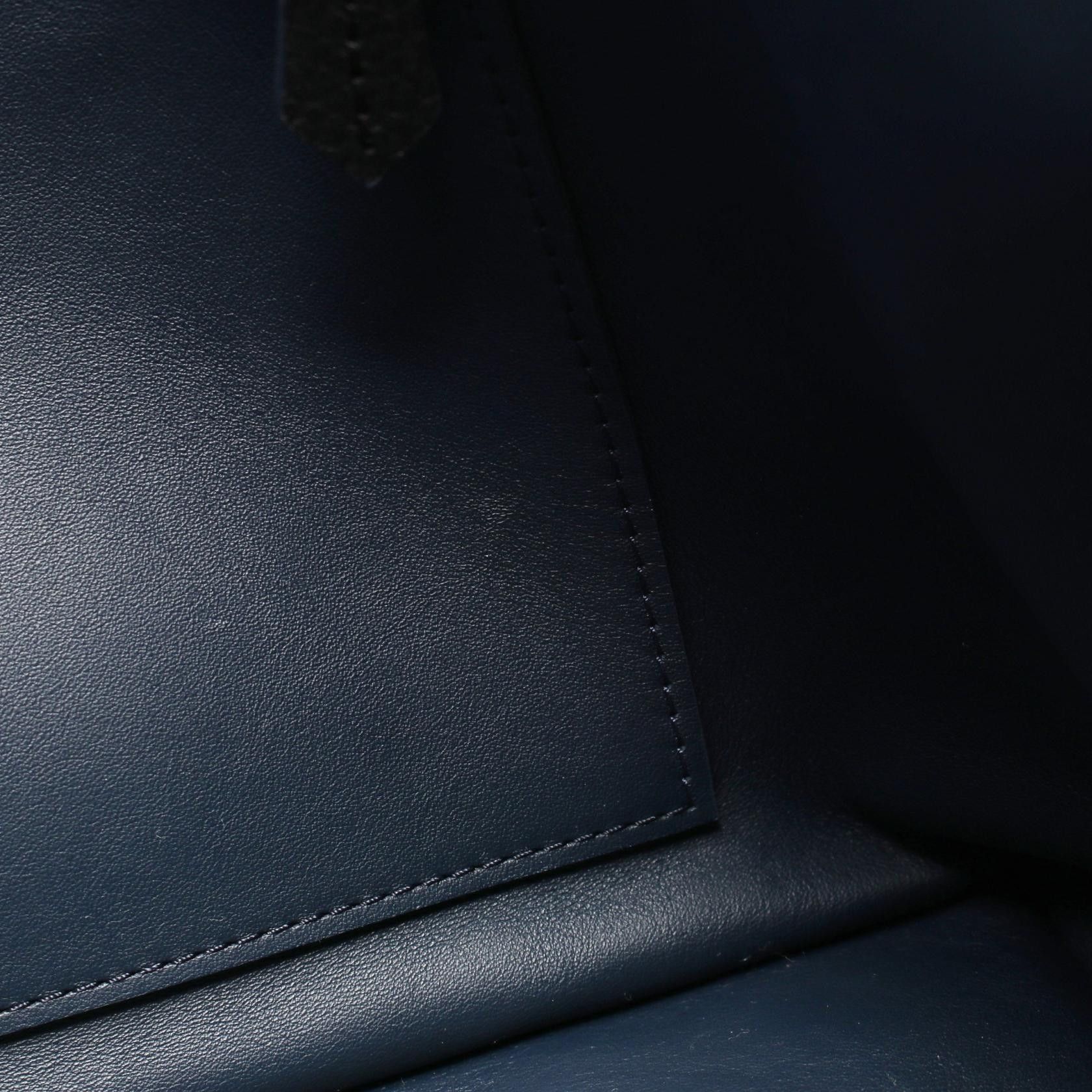 Louis Vuitton Louis Vuitton Pernel Taurillon Noir Handbag Leather Black Navy Size ONE SIZE - 9 Thumbnail