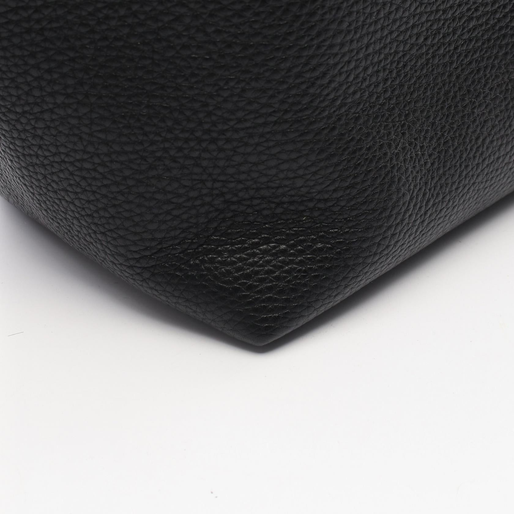 Louis Vuitton Louis Vuitton Pernel Taurillon Noir Handbag Leather Black Navy Size ONE SIZE - 6 Thumbnail