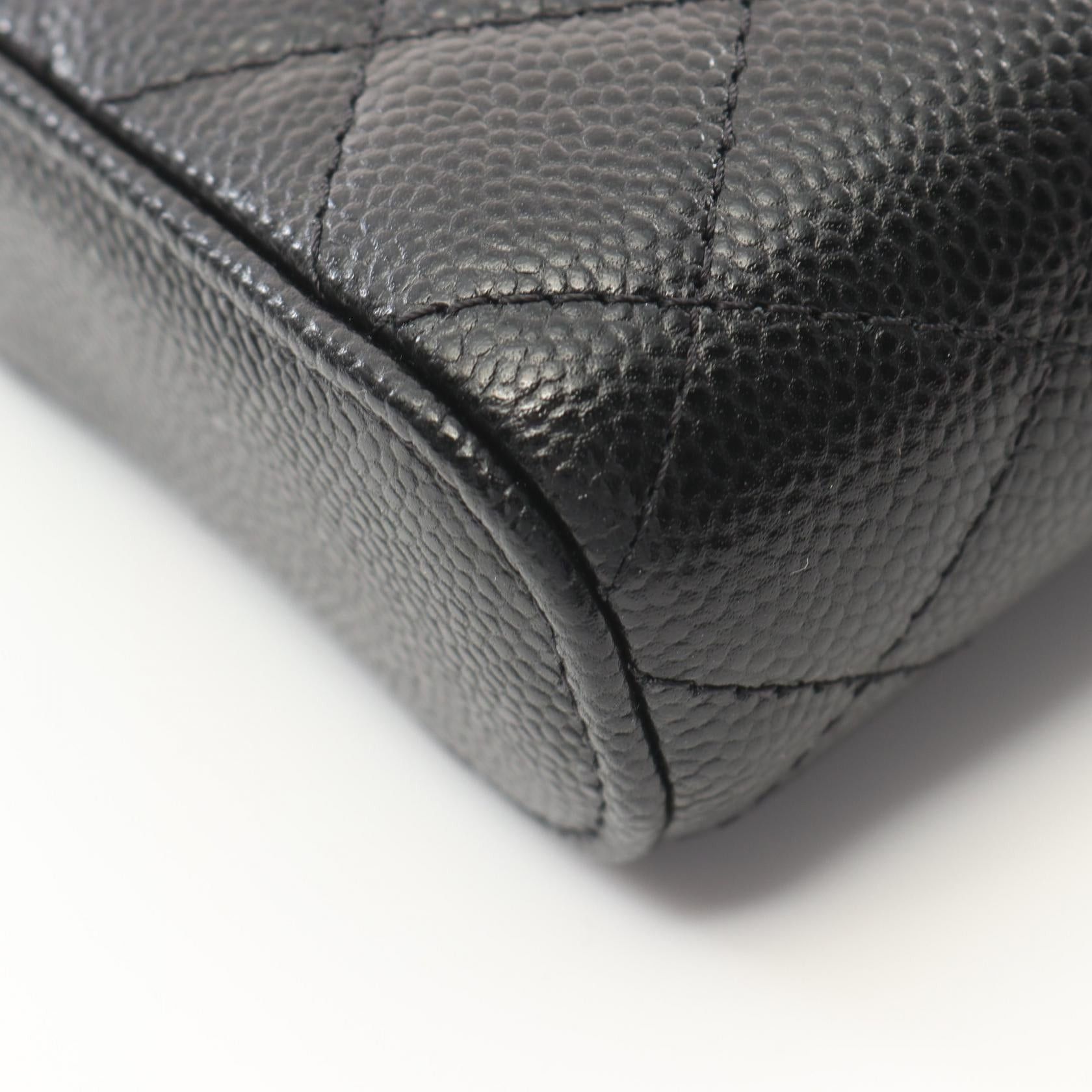 Chanel Chanel Matelasse Small Vanity Case Chain Shoulder Bag Caviar Skin Black Gold Hardware Size ONE SIZE - 6 Thumbnail