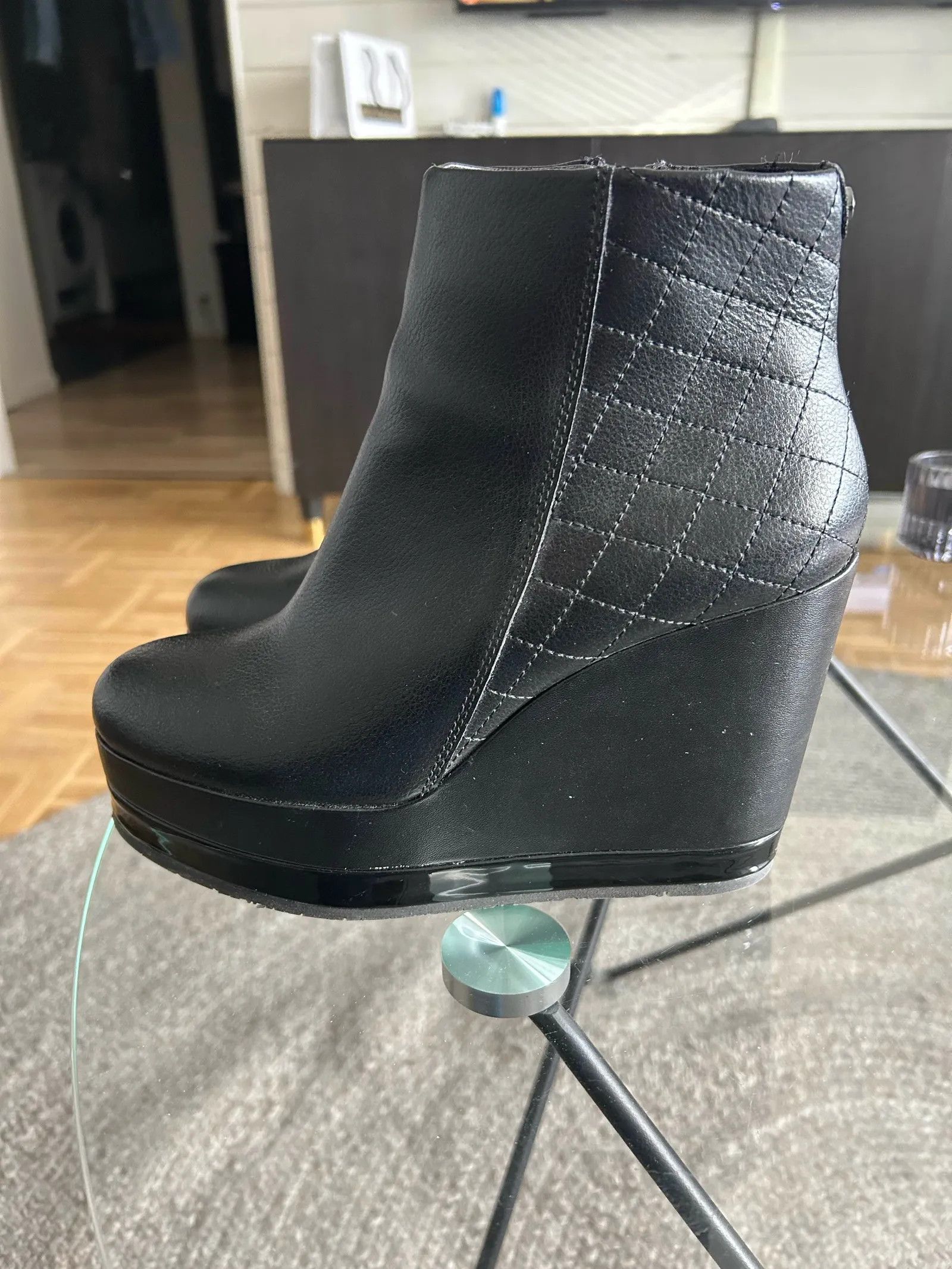 Guess Guess Lina FLINA4 LEA10 BLACK Heels Size US 9 / IT 39 - 3 Thumbnail