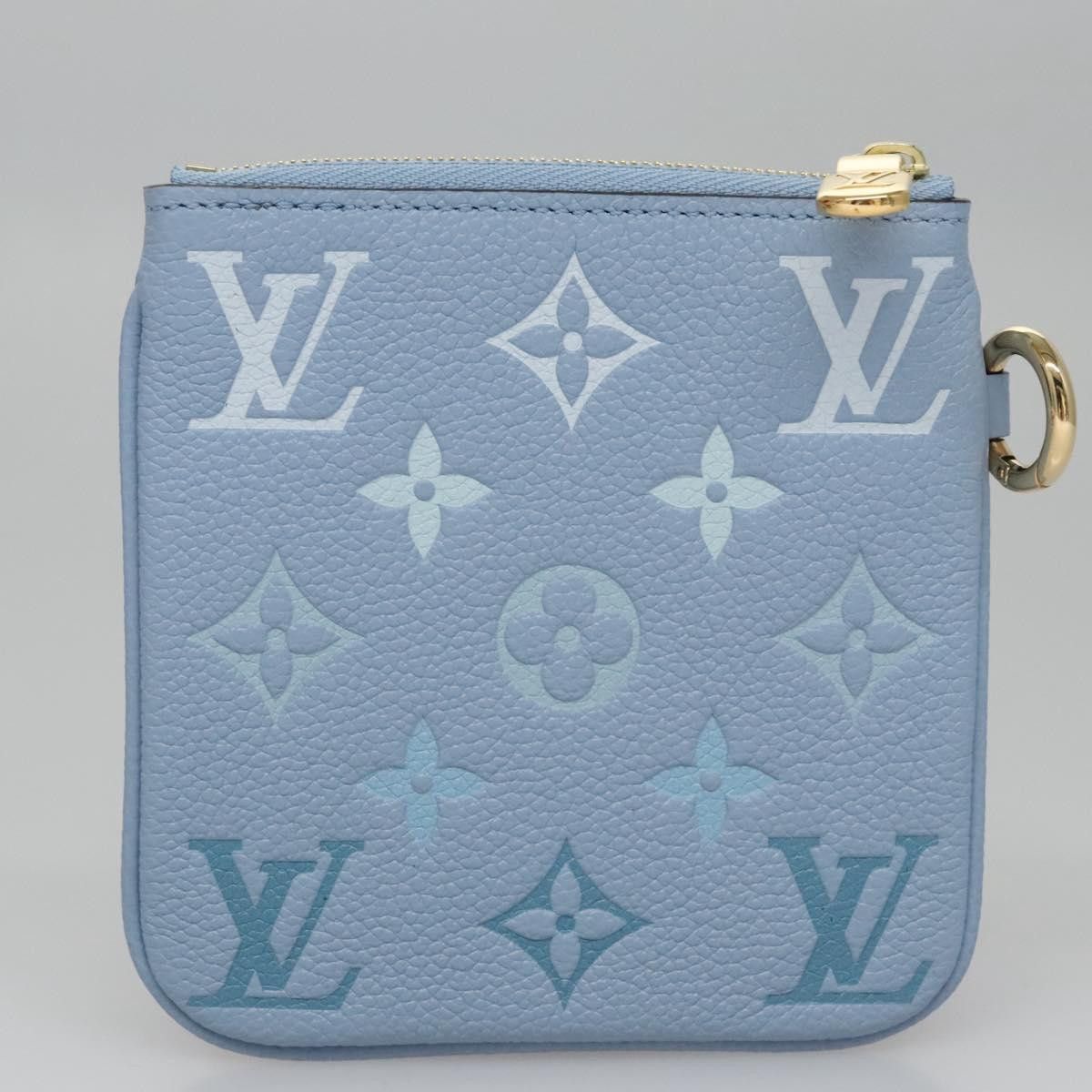LOUIS VUITTON Monogram Empreinte Pochette Trio Pouch Pink M80407