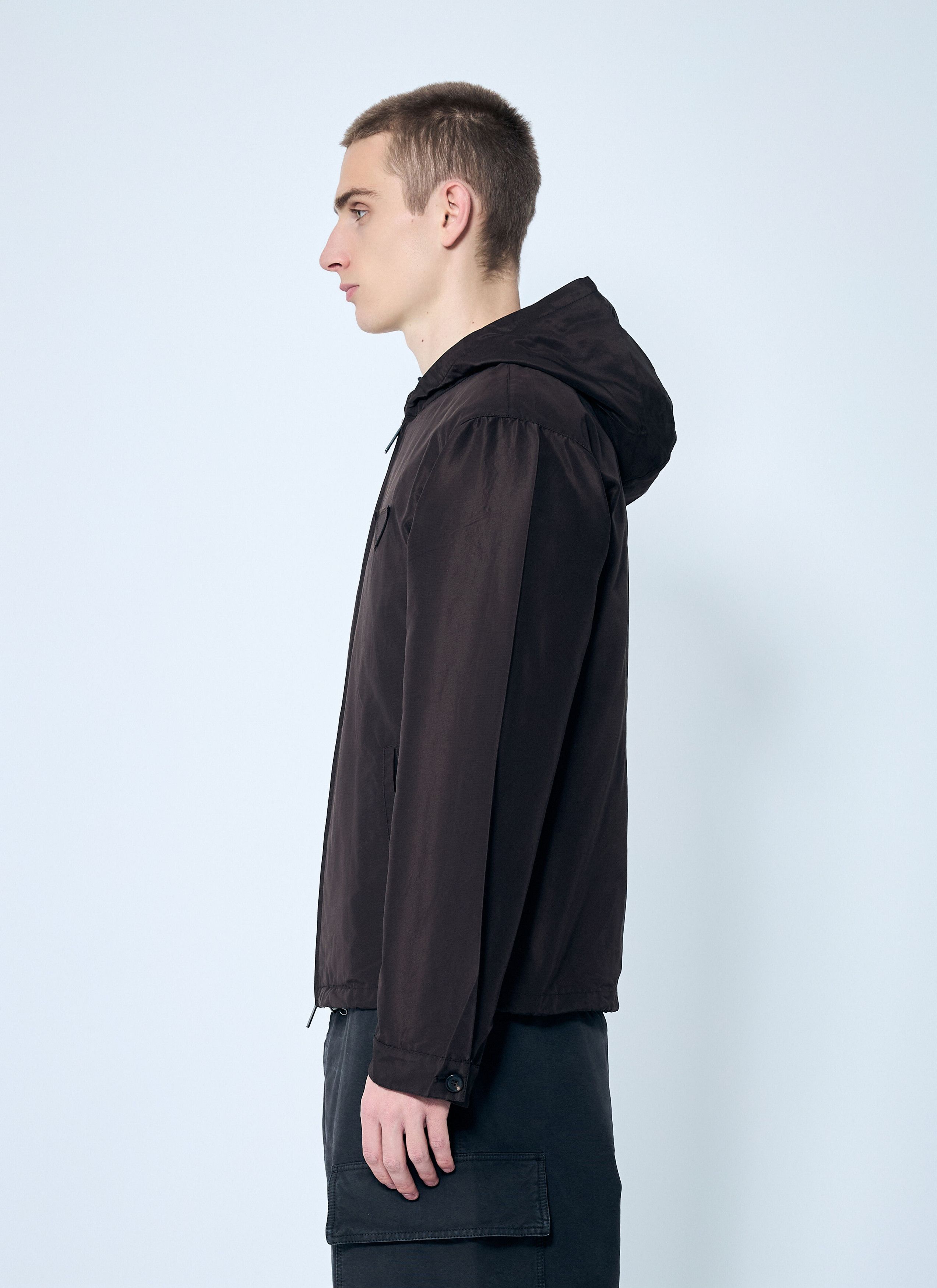 Prada Silk Hooded Jacket Size US L / EU 52-54 / 3 - 3 Thumbnail