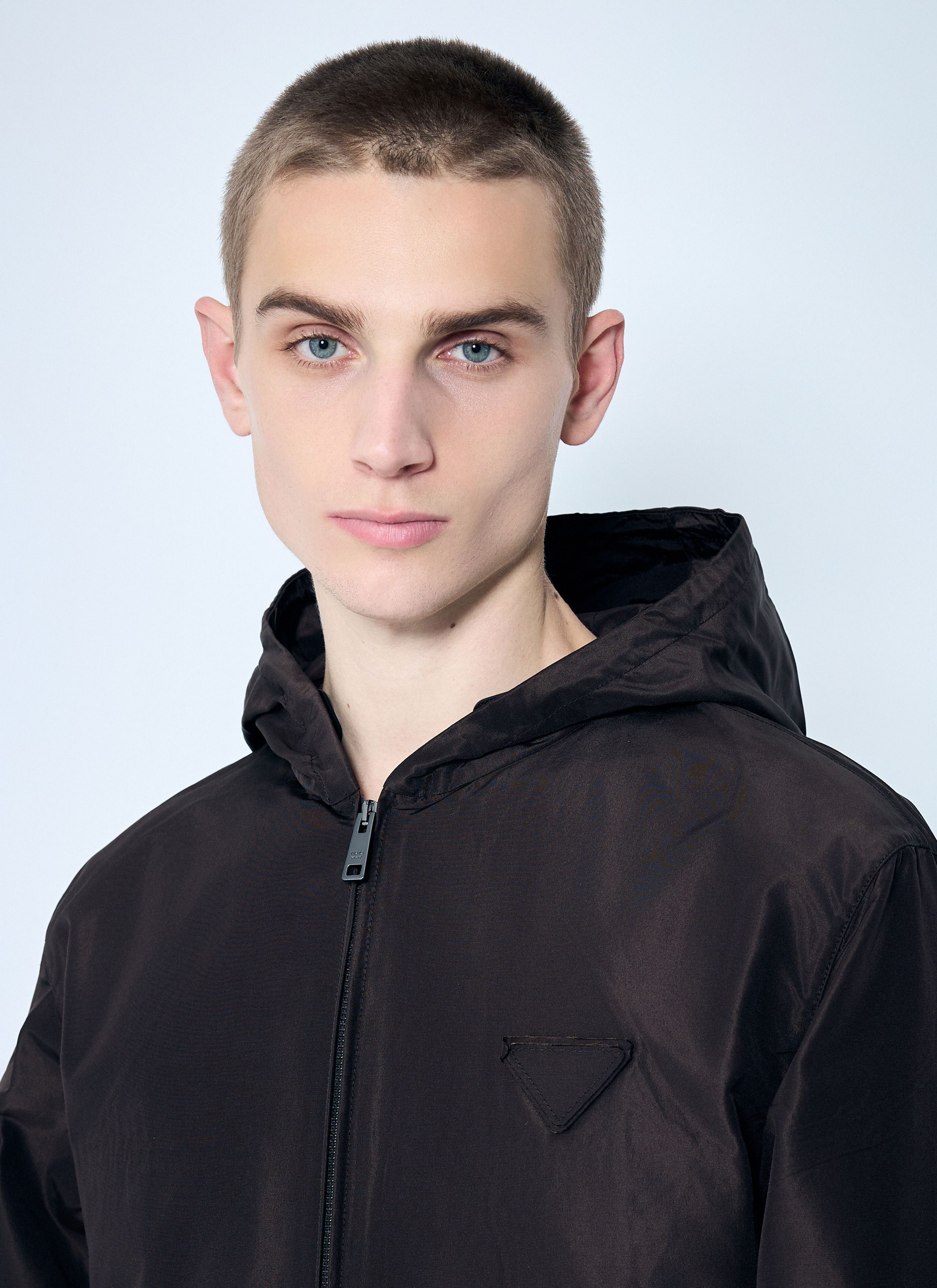 Prada Silk Hooded Jacket Size US L / EU 52-54 / 3 - 5 Thumbnail