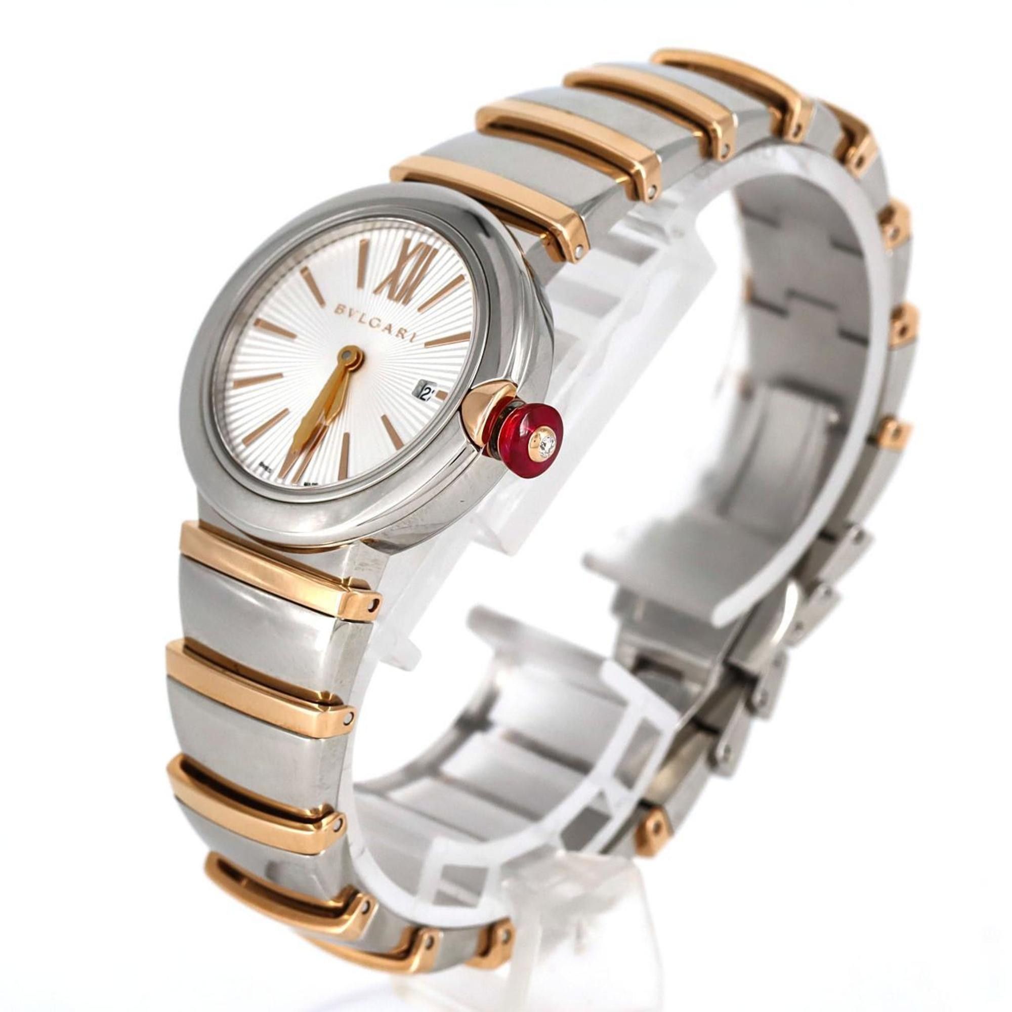 Bvlgari Bvlgari Lucea PG Combi LUP28SG LU28C6SSPGD SSxPG Wristwatch Quartz Size ONE SIZE - 2 Thumbnail