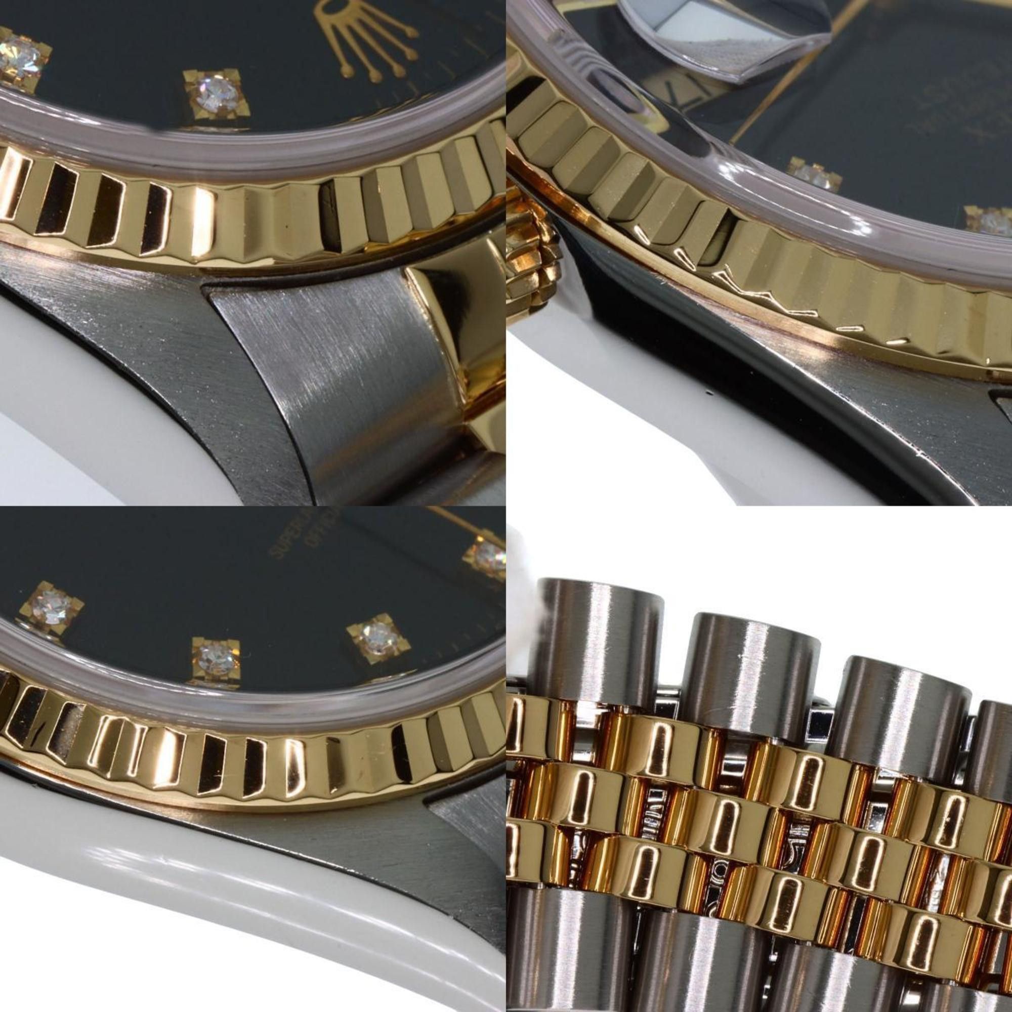Rolex Rolex 16233G Datejust 10P Diamond Watch Stainless Steel SSxK18YG Men's ROLEX Size ONE SIZE - 7 Thumbnail