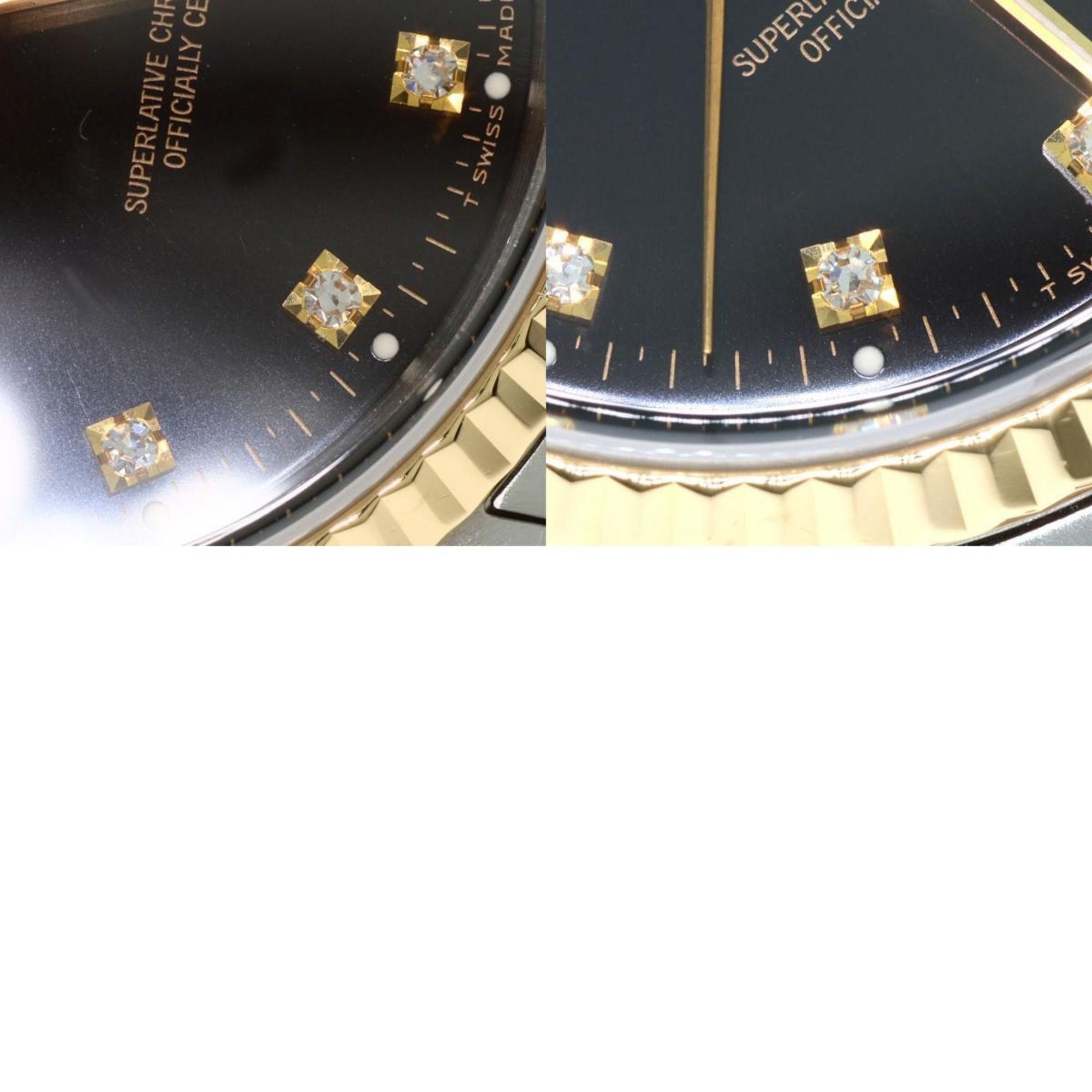 Rolex Rolex 16233G Datejust 10P Diamond Watch Stainless Steel SSxK18YG Men's ROLEX Size ONE SIZE - 10 Thumbnail