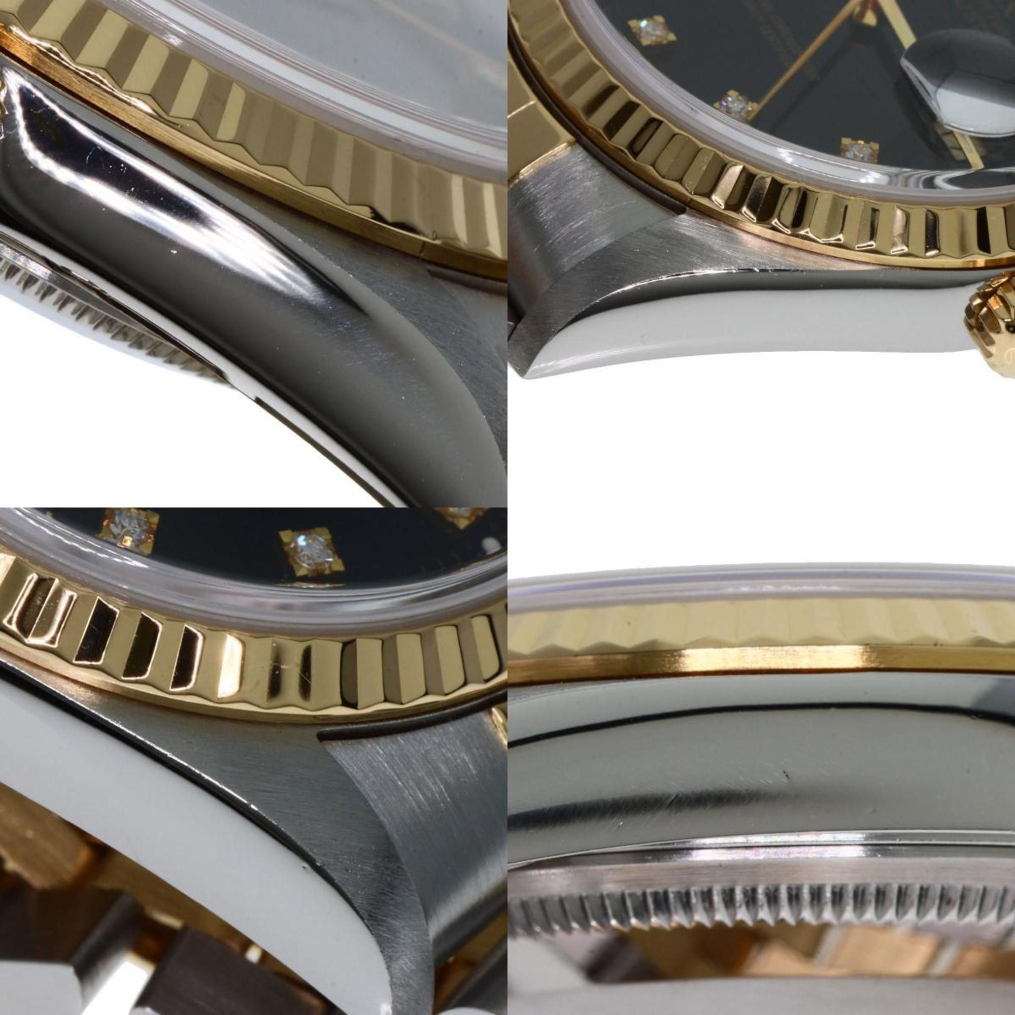 Rolex Rolex 16233G Datejust 10P Diamond Watch Stainless Steel SSxK18YG Men's ROLEX Size ONE SIZE - 6 Thumbnail
