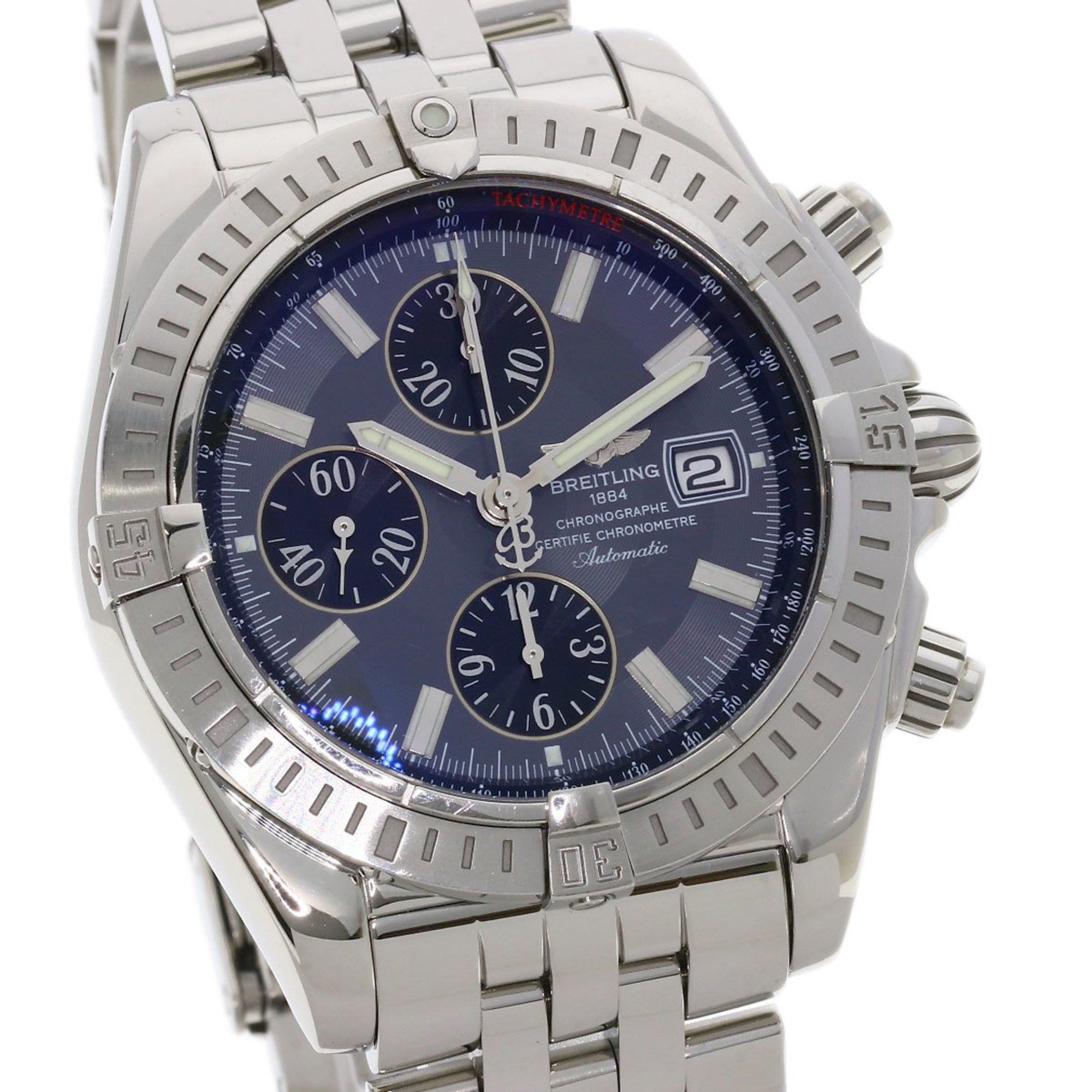 Breitling BREITLING A13356 Chronomat Evolution Watch Stainless Steel SS Men's Size ONE SIZE - 4 Thumbnail