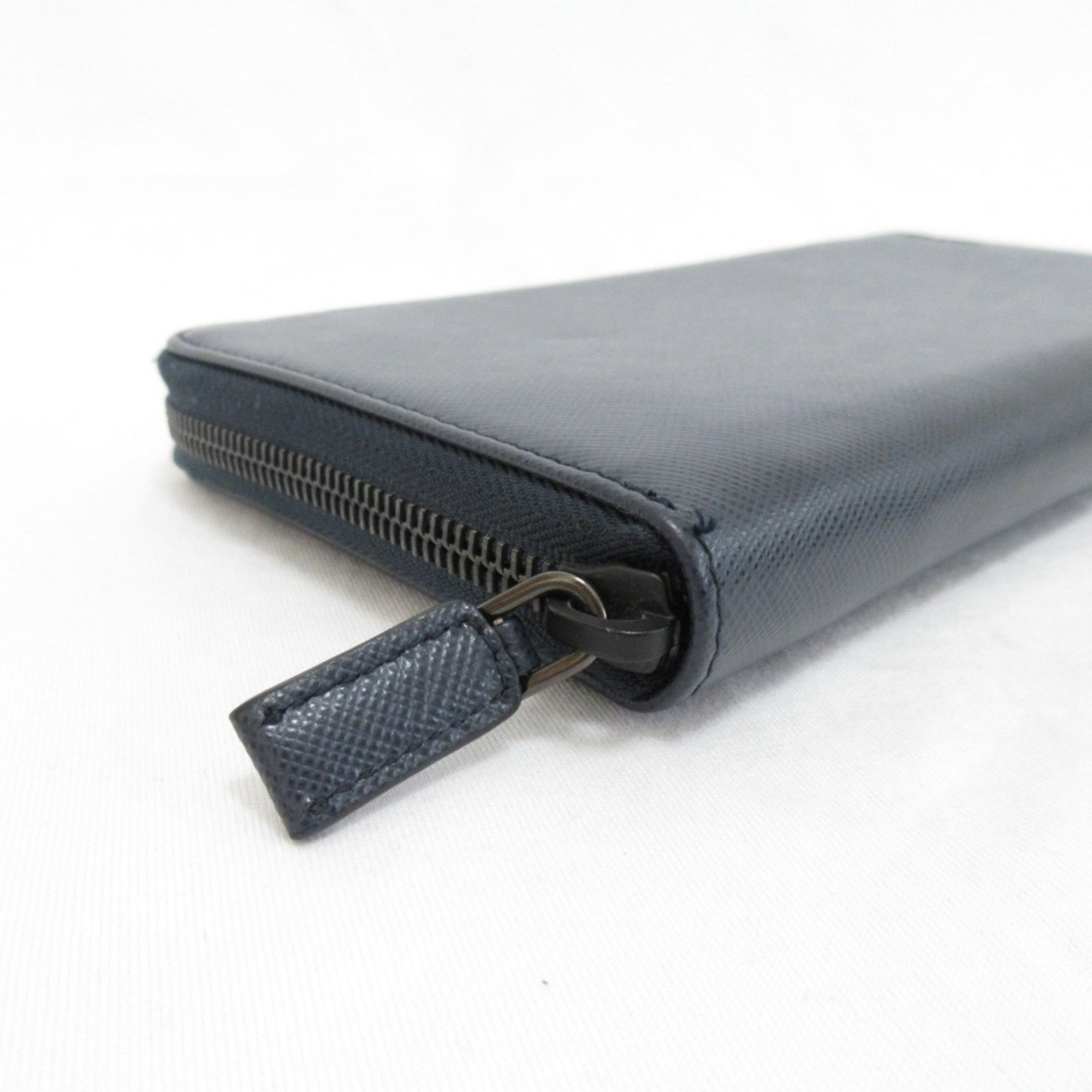 Prada Prada Saffiano Leather Organizer Long Wallet Navy Men's Size ONE SIZE - 6 Thumbnail