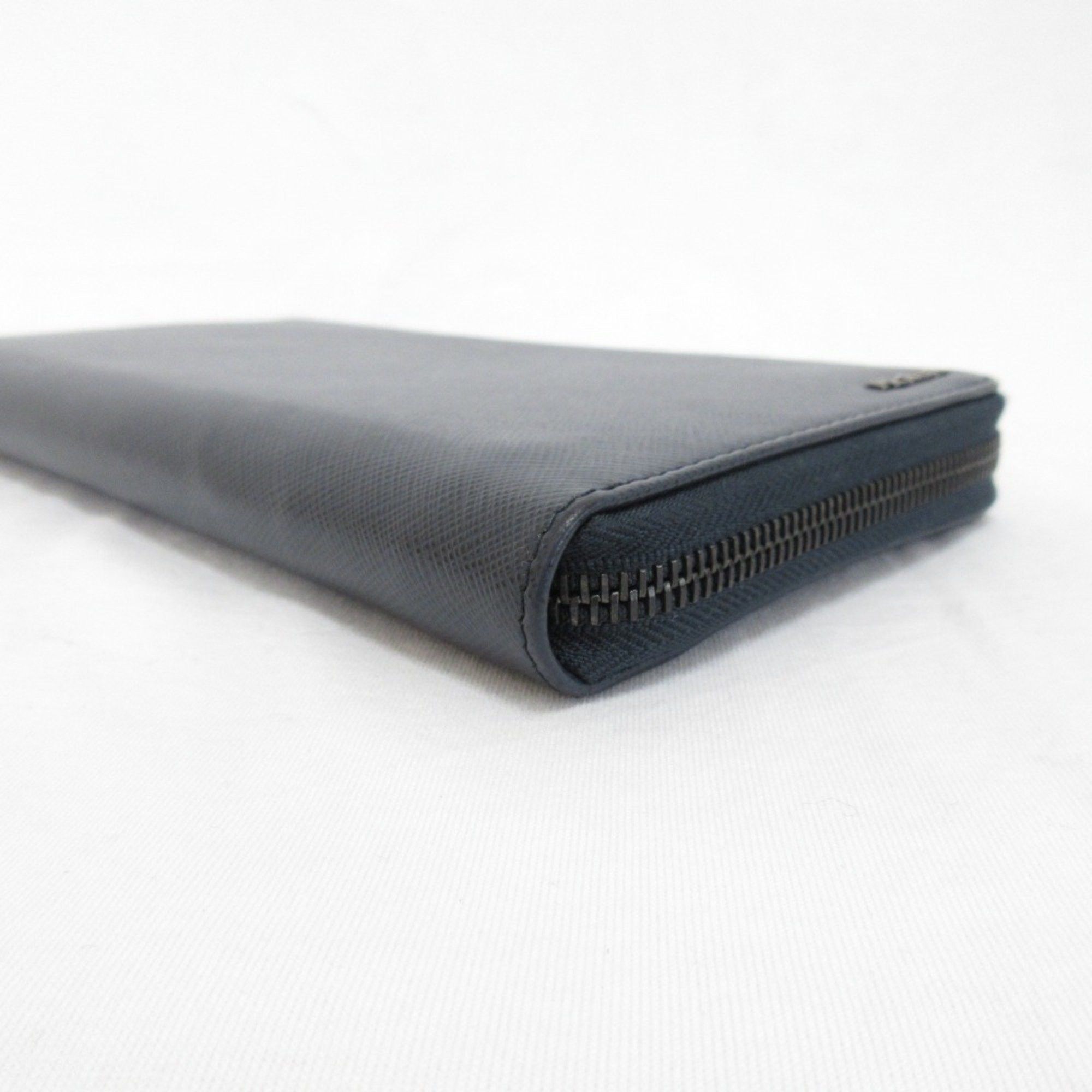 Prada Prada Saffiano Leather Organizer Long Wallet Navy Men's Size ONE SIZE - 4 Thumbnail