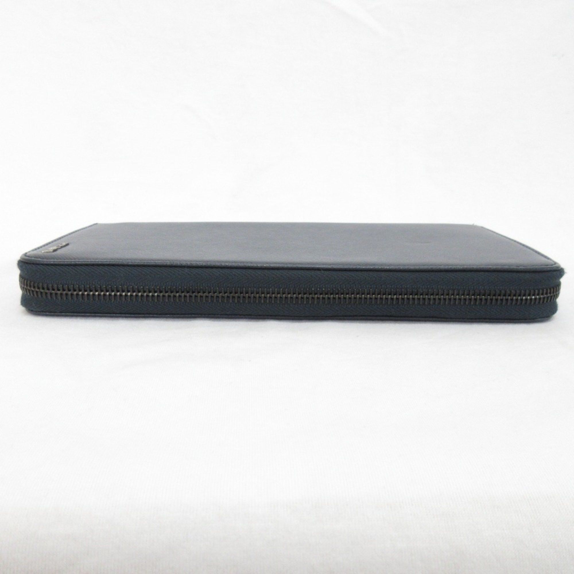 Prada Prada Saffiano Leather Organizer Long Wallet Navy Men's Size ONE SIZE - 5 Thumbnail