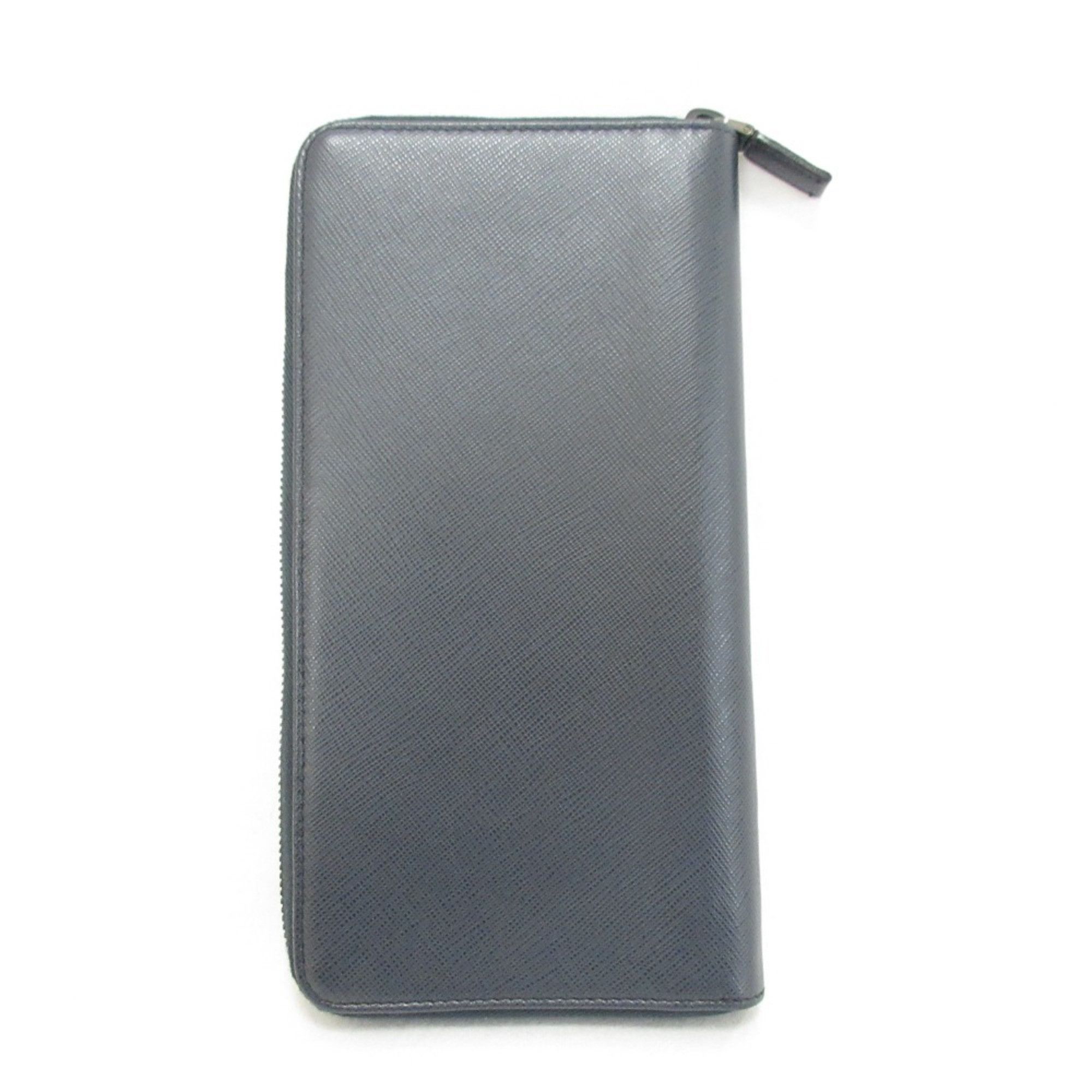 Prada Prada Saffiano Leather Organizer Long Wallet Navy Men's Size ONE SIZE - 2 Thumbnail