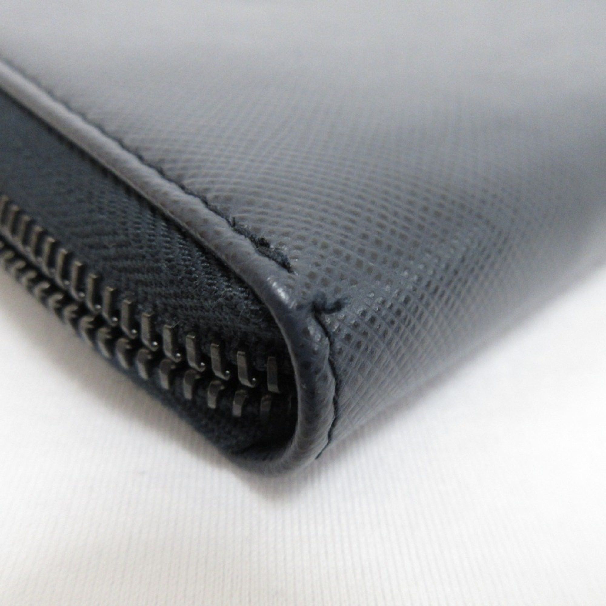 Prada Prada Saffiano Leather Organizer Long Wallet Navy Men's Size ONE SIZE - 17 Thumbnail