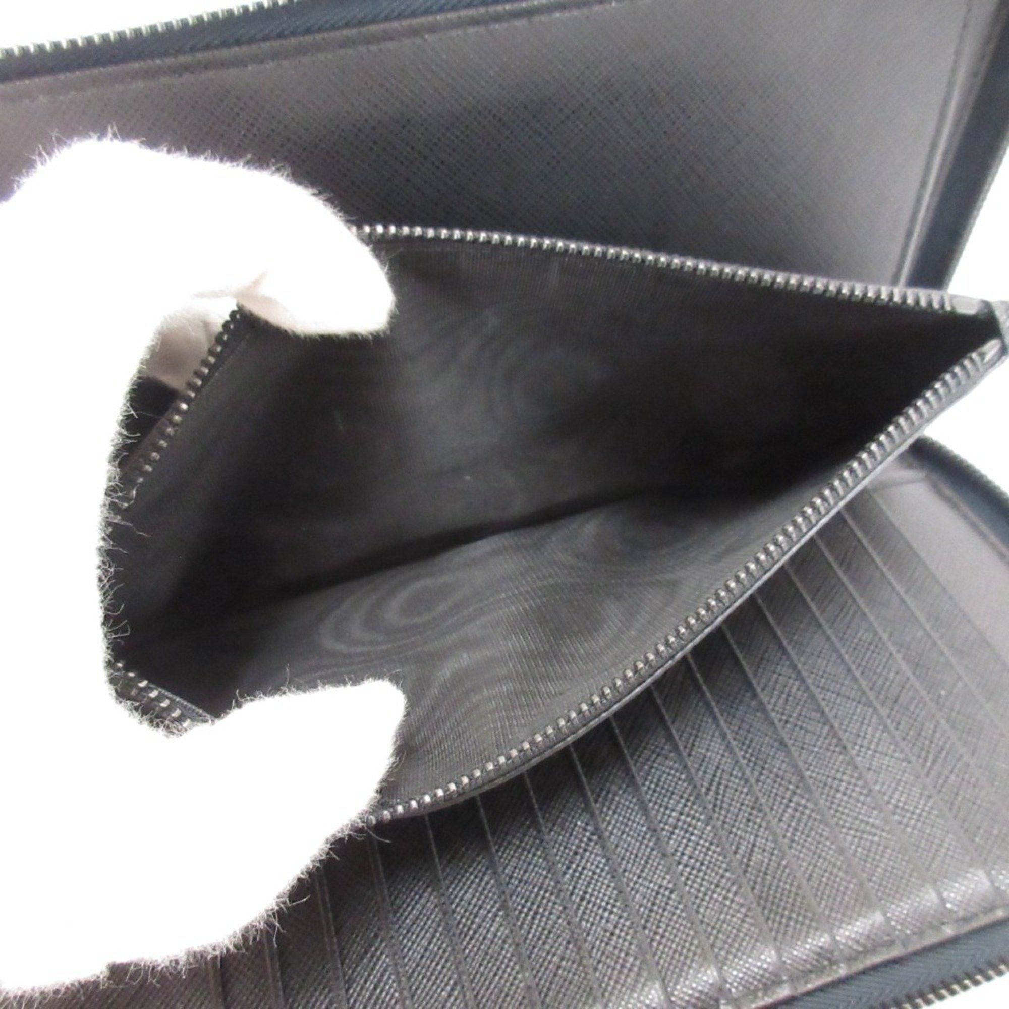 Prada Prada Saffiano Leather Organizer Long Wallet Navy Men's Size ONE SIZE - 11 Thumbnail