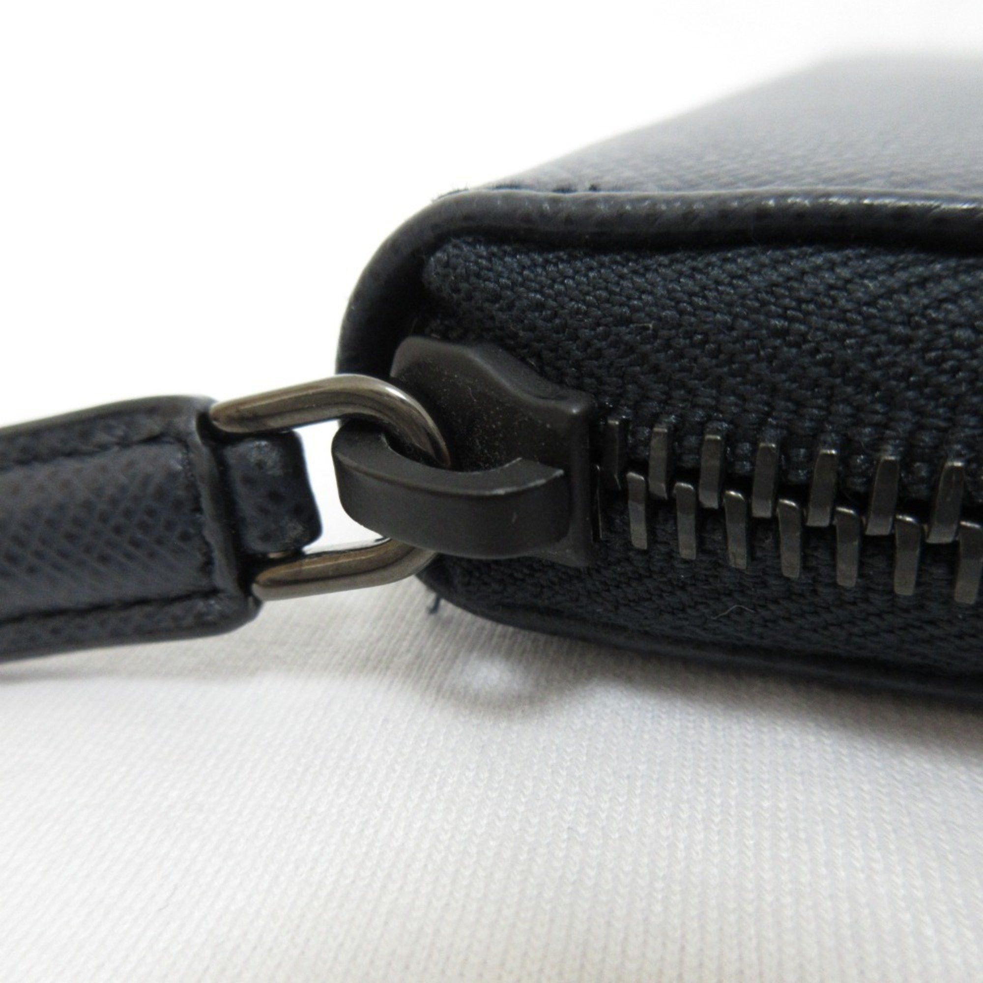 Prada Prada Saffiano Leather Organizer Long Wallet Navy Men's Size ONE SIZE - 14 Thumbnail