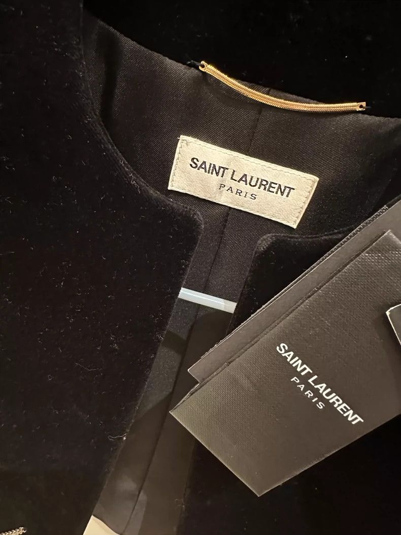 Saint Laurent Paris Black Velvet Saint Laurent Jacket Size US XS / EU 42 / 0 - 3 Thumbnail