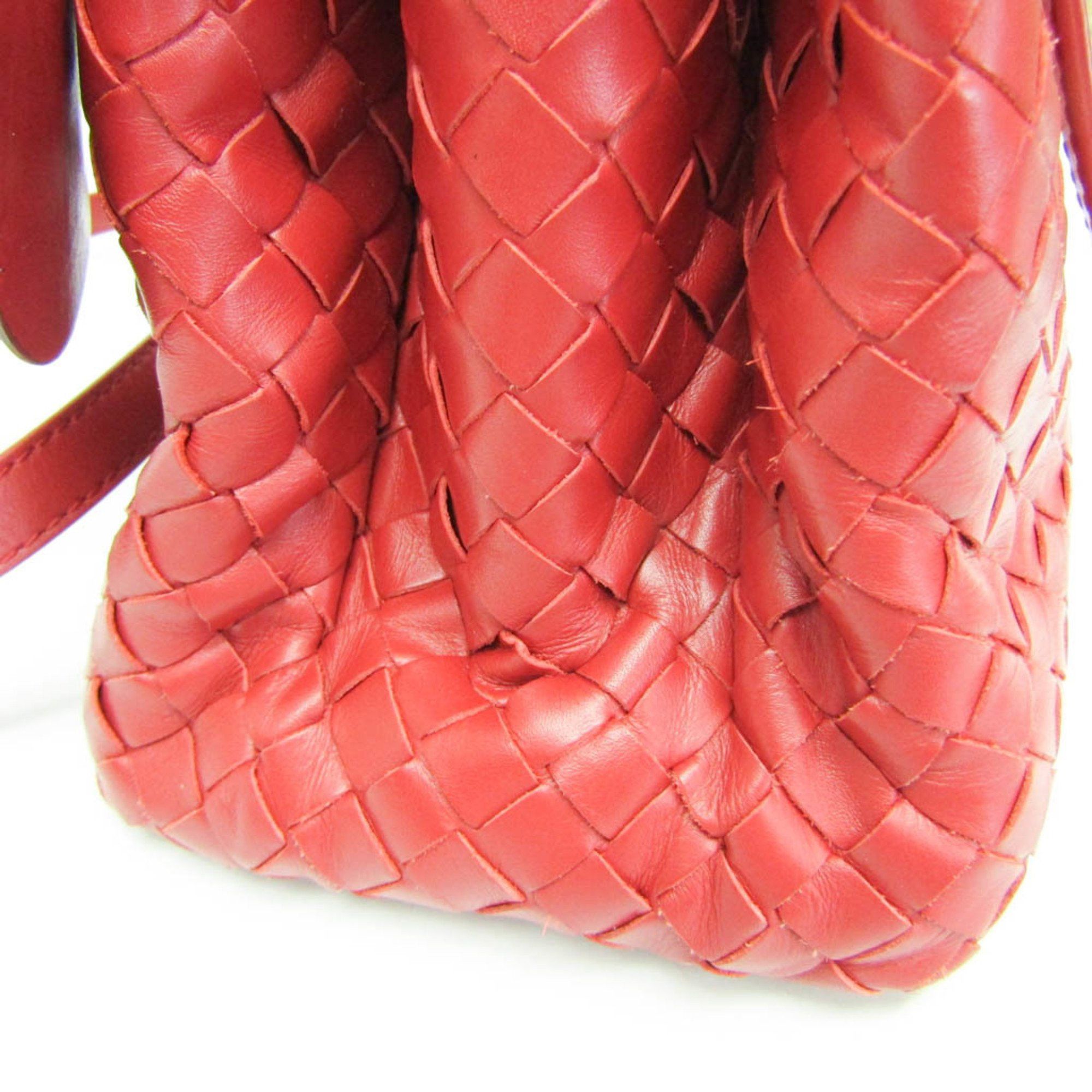 Bottega Veneta Roma Red Leather Handbag (Pre-Owned) Size ONE SIZE - 5 Thumbnail