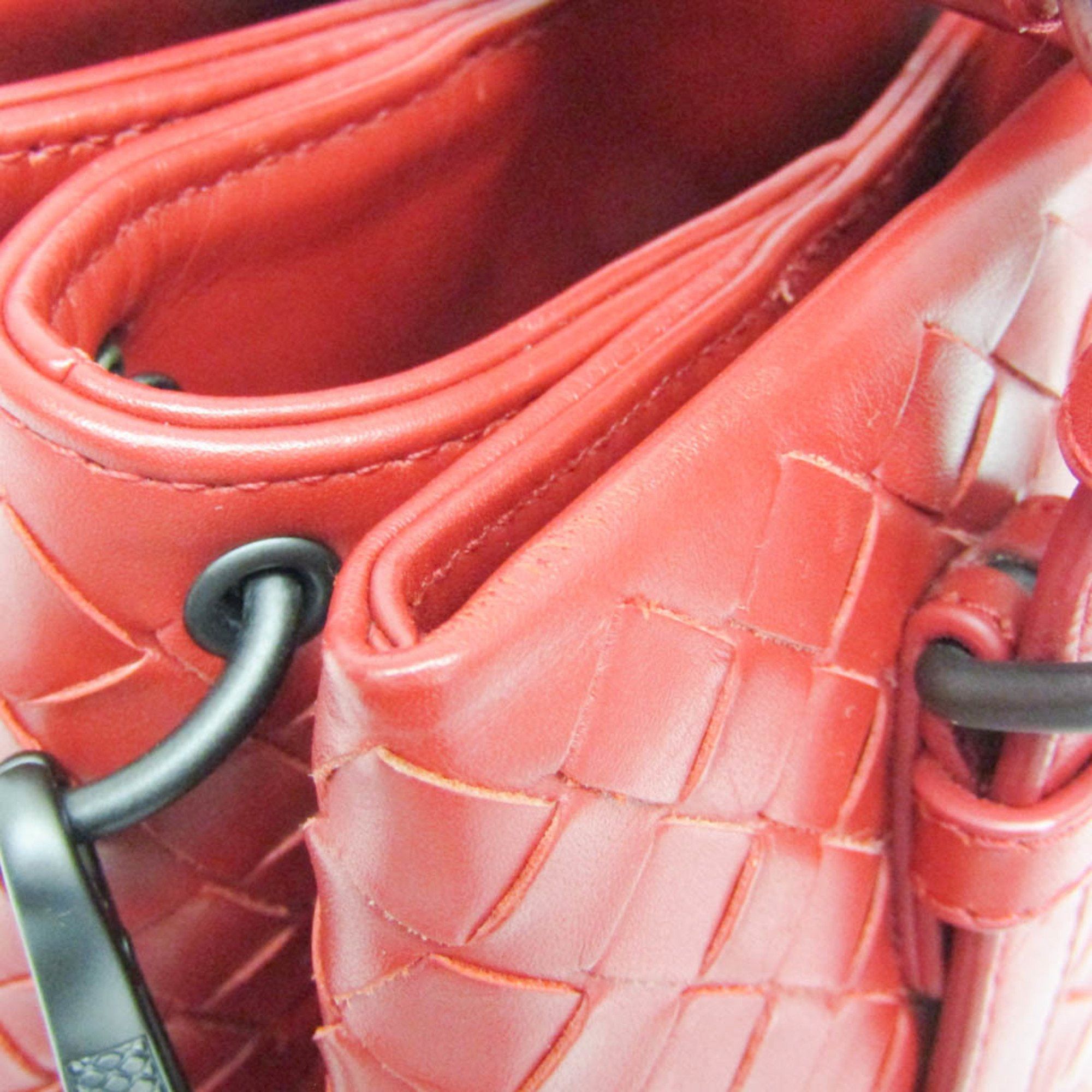 Bottega Veneta Roma Red Leather Handbag (Pre-Owned) Size ONE SIZE - 8 Thumbnail