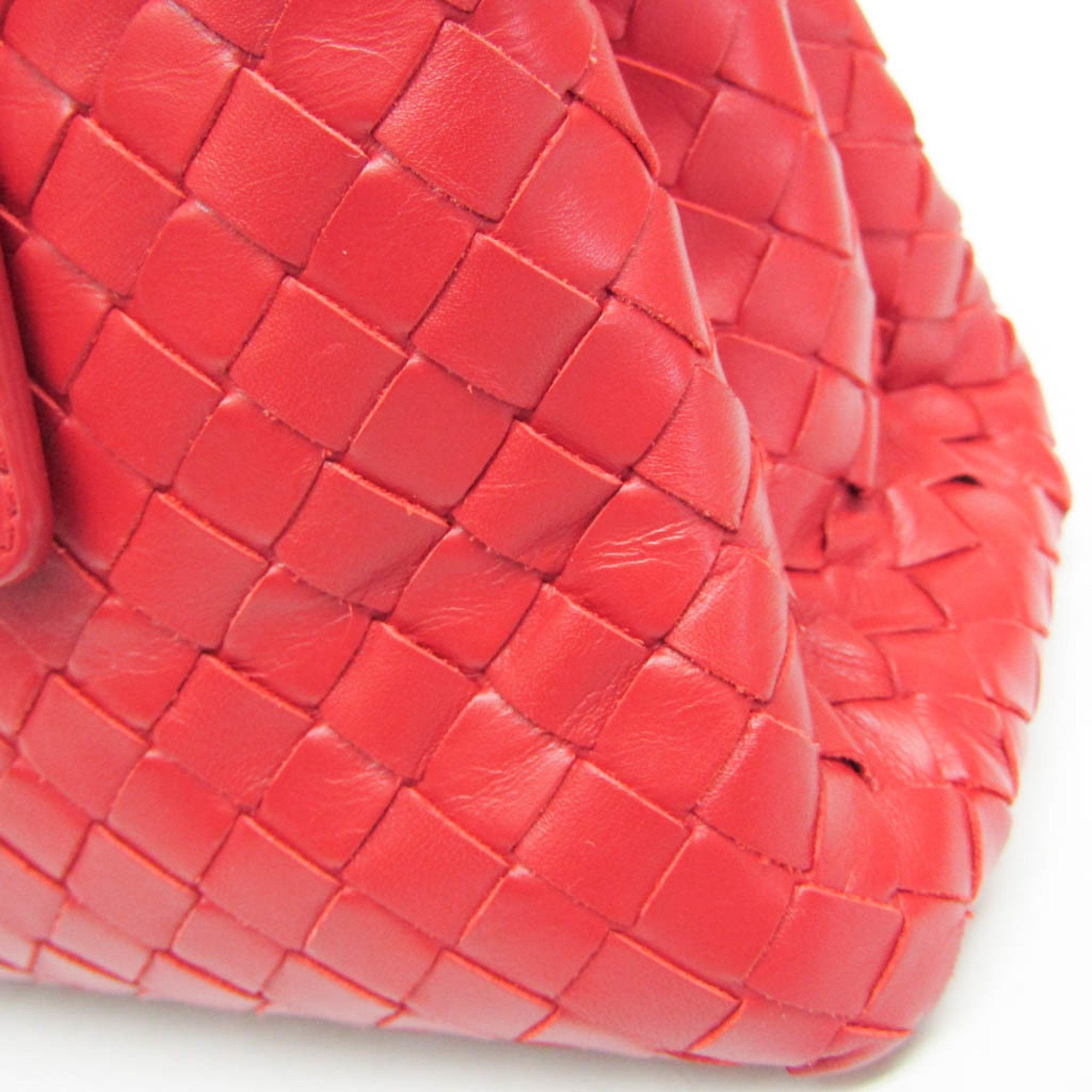 Bottega Veneta Roma Red Leather Handbag (Pre-Owned) Size ONE SIZE - 6 Thumbnail