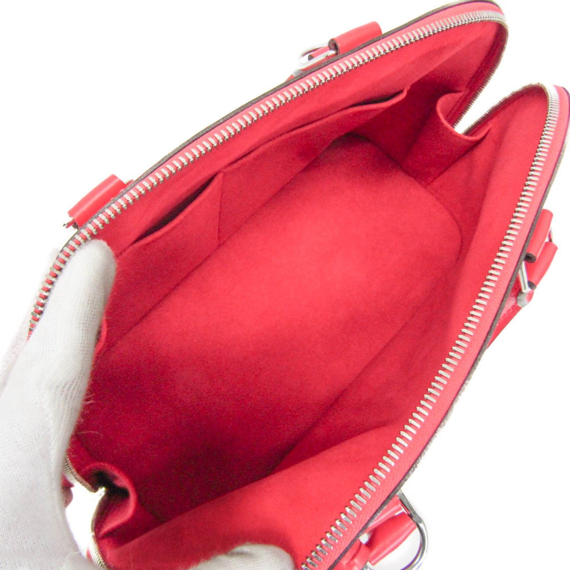 Louis Vuitton Alma Red Leather Handbag (Pre-Owned) Size ONE SIZE - 13 Thumbnail