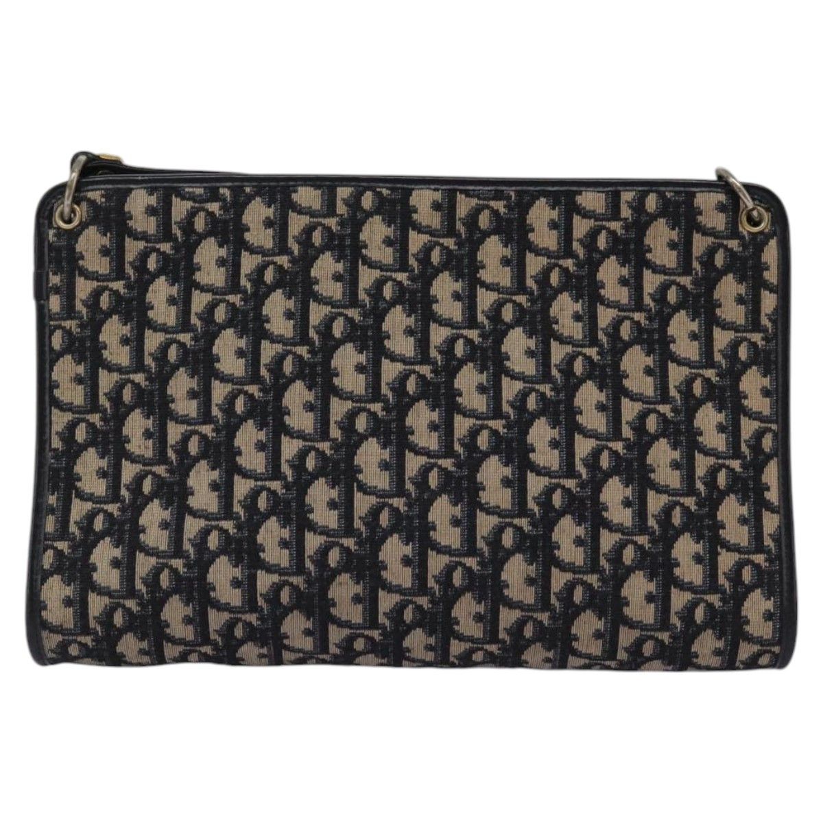 Dior Trotter Navy Canvas Shoulder Bag (Pre-Owned) Size ONE SIZE - 2 Thumbnail