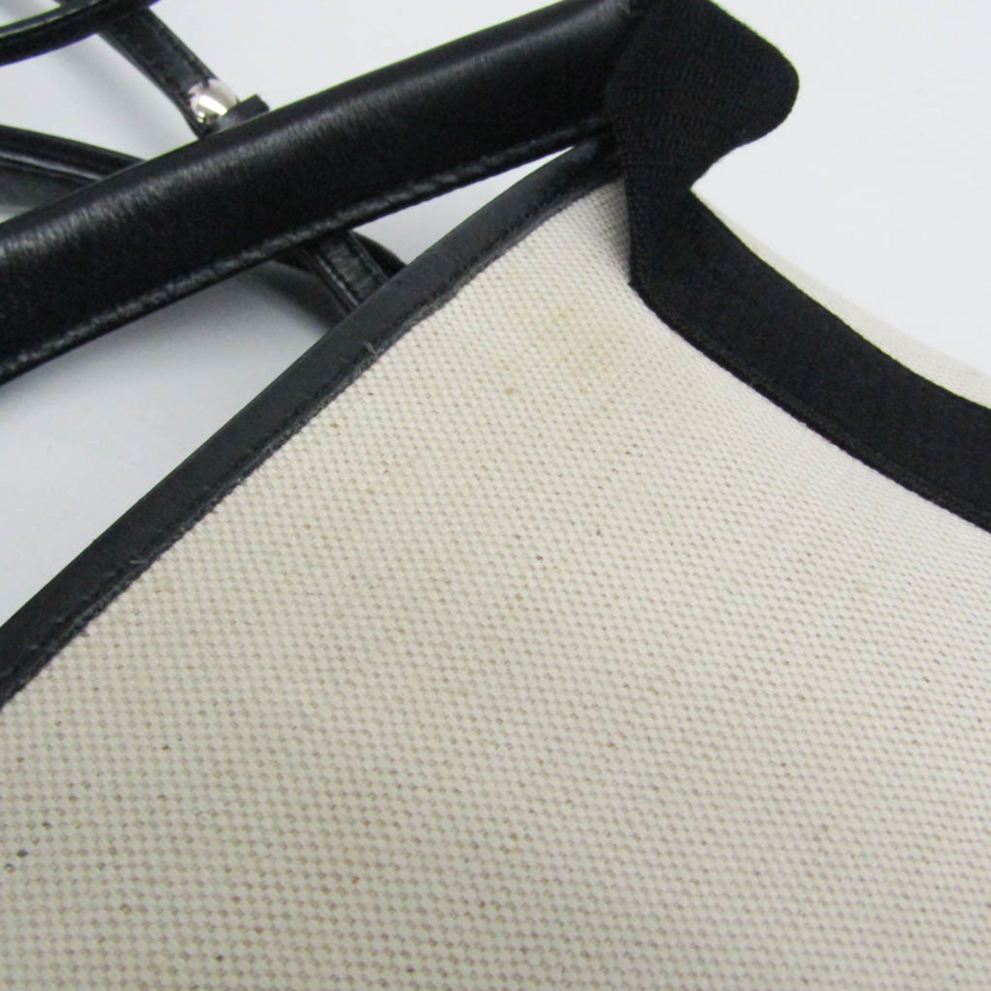 Balenciaga Navy Cabas Ecru Canvas Handbag (Pre-Owned) Size ONE SIZE - 13 Thumbnail