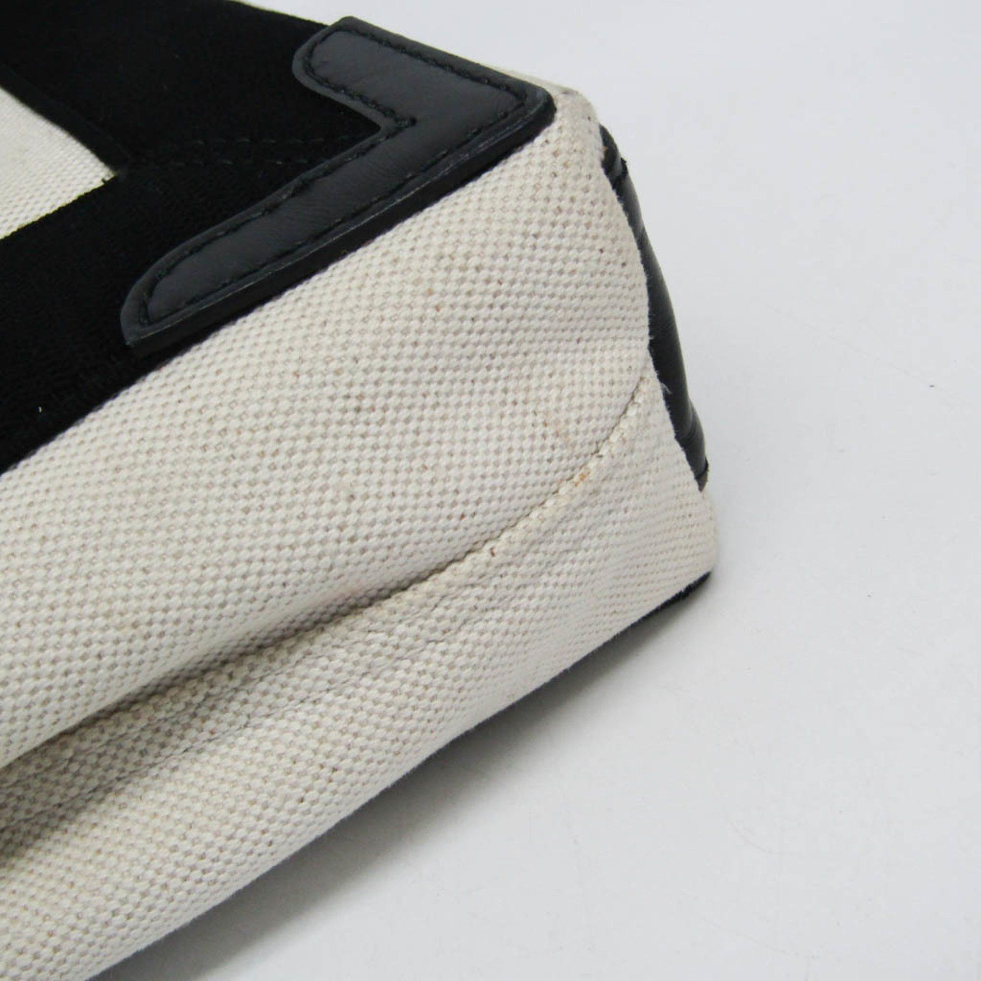 Balenciaga Navy Cabas Ecru Canvas Handbag (Pre-Owned) Size ONE SIZE - 6 Thumbnail