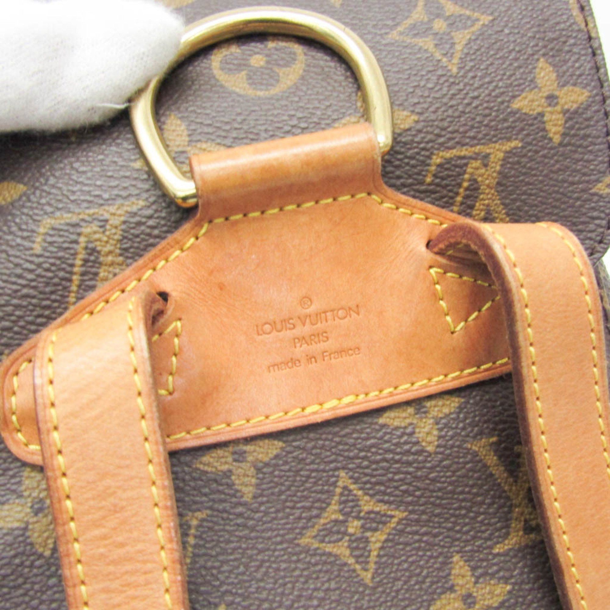 Louis Vuitton Montsouris Mm Brown Canvas Backpack Bag (Pre-Owned) Size ONE SIZE - 13 Thumbnail