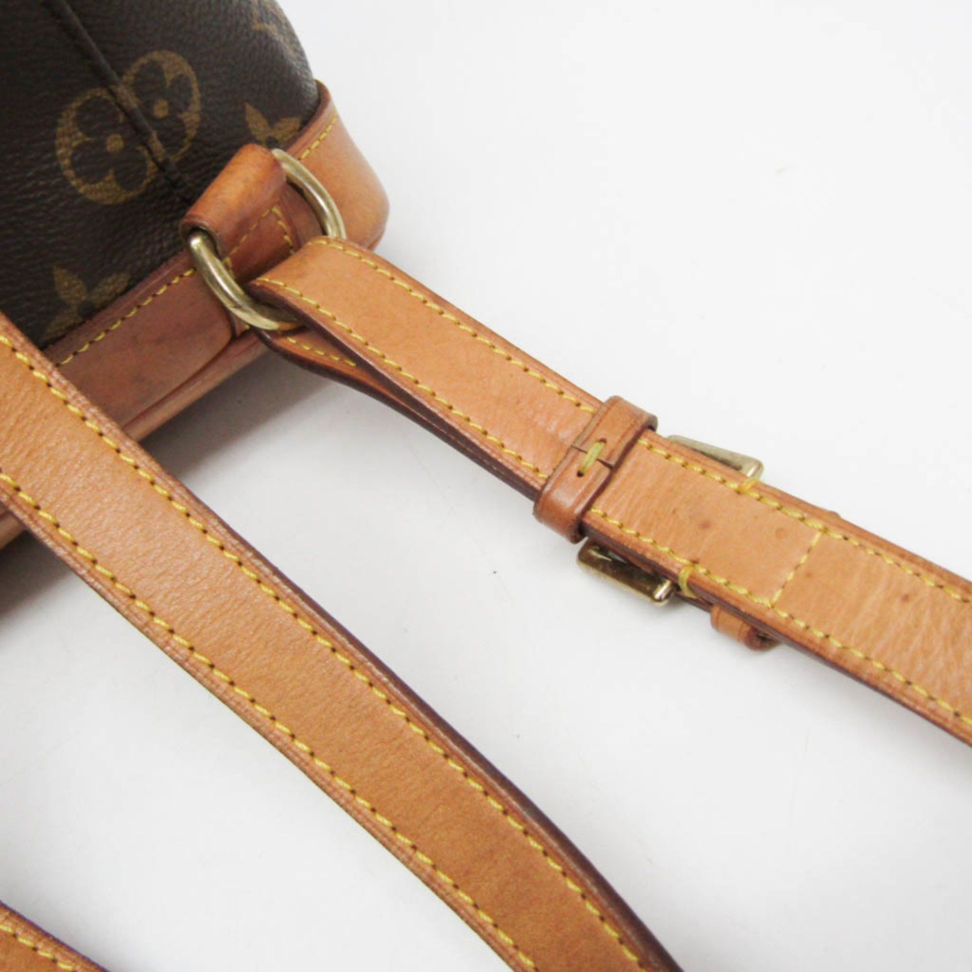 Louis Vuitton Montsouris Mm Brown Canvas Backpack Bag (Pre-Owned) Size ONE SIZE - 7 Thumbnail