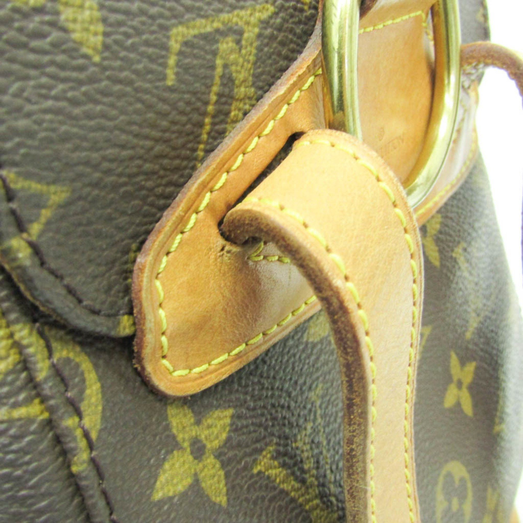 Louis Vuitton Montsouris Mm Brown Canvas Backpack Bag (Pre-Owned) Size ONE SIZE - 9 Thumbnail