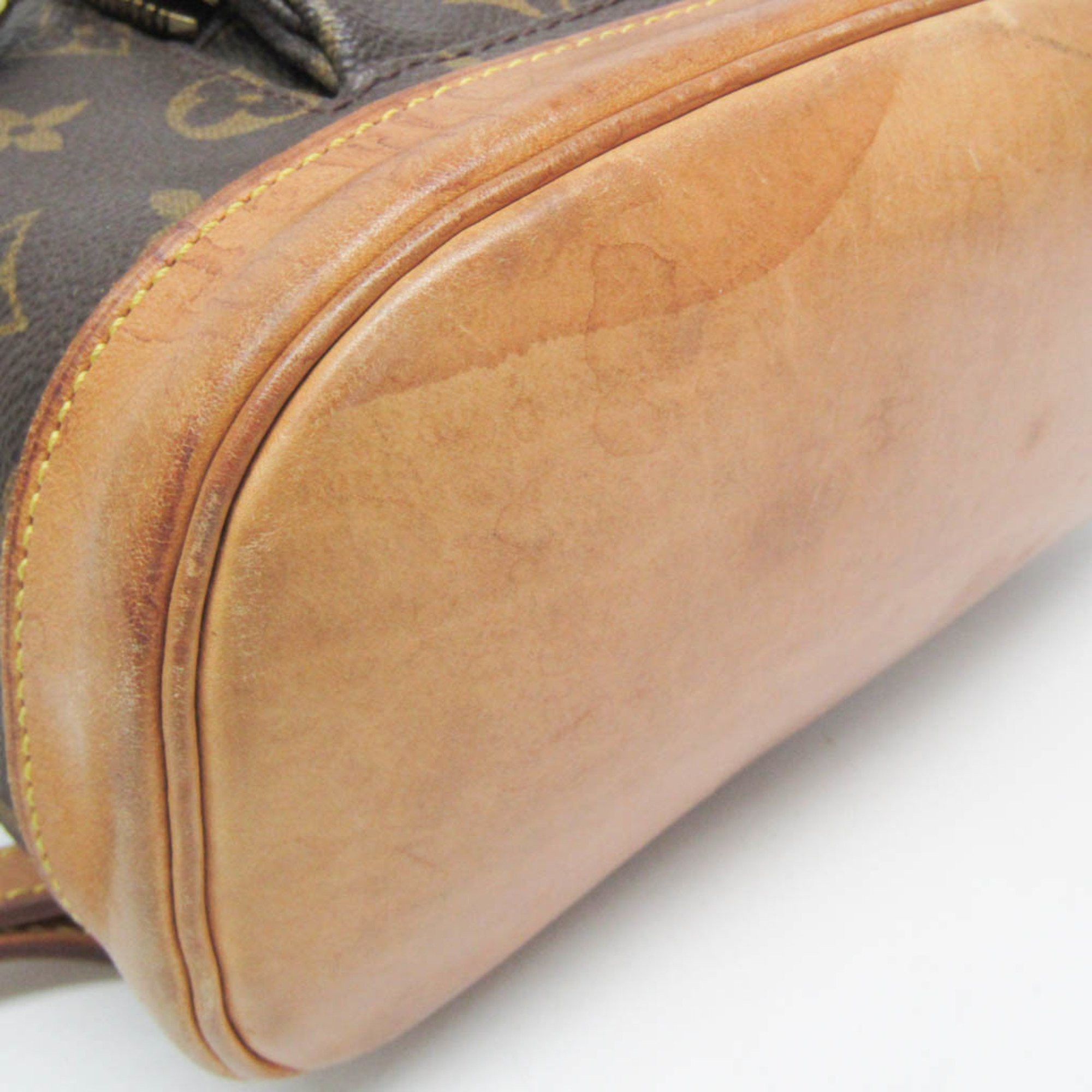 Louis Vuitton Montsouris Mm Brown Canvas Backpack Bag (Pre-Owned) Size ONE SIZE - 5 Thumbnail