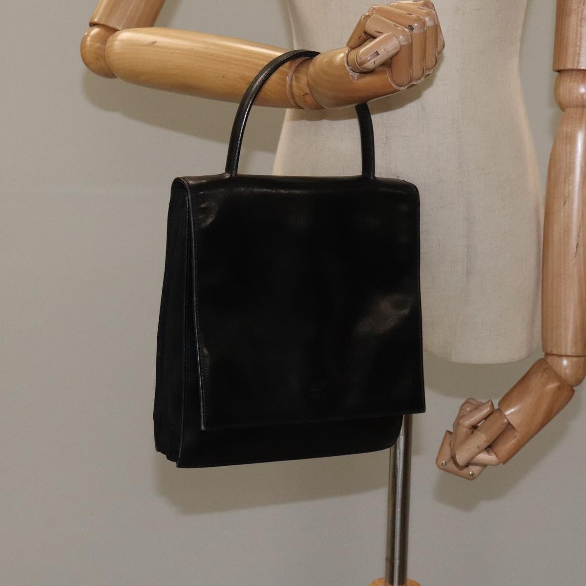 Prada Black Synthetic Handbag (Pre-Owned) Size ONE SIZE - 12 Thumbnail