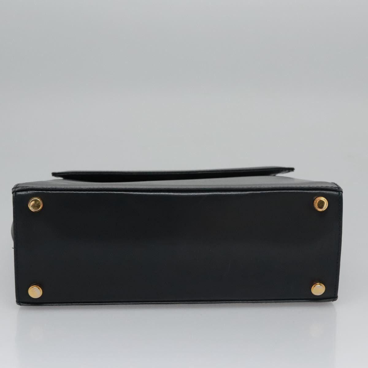 Salvatore Ferragamo Gancini Black Leather Handbag (Pre-Owned) Size ONE SIZE - 5 Thumbnail