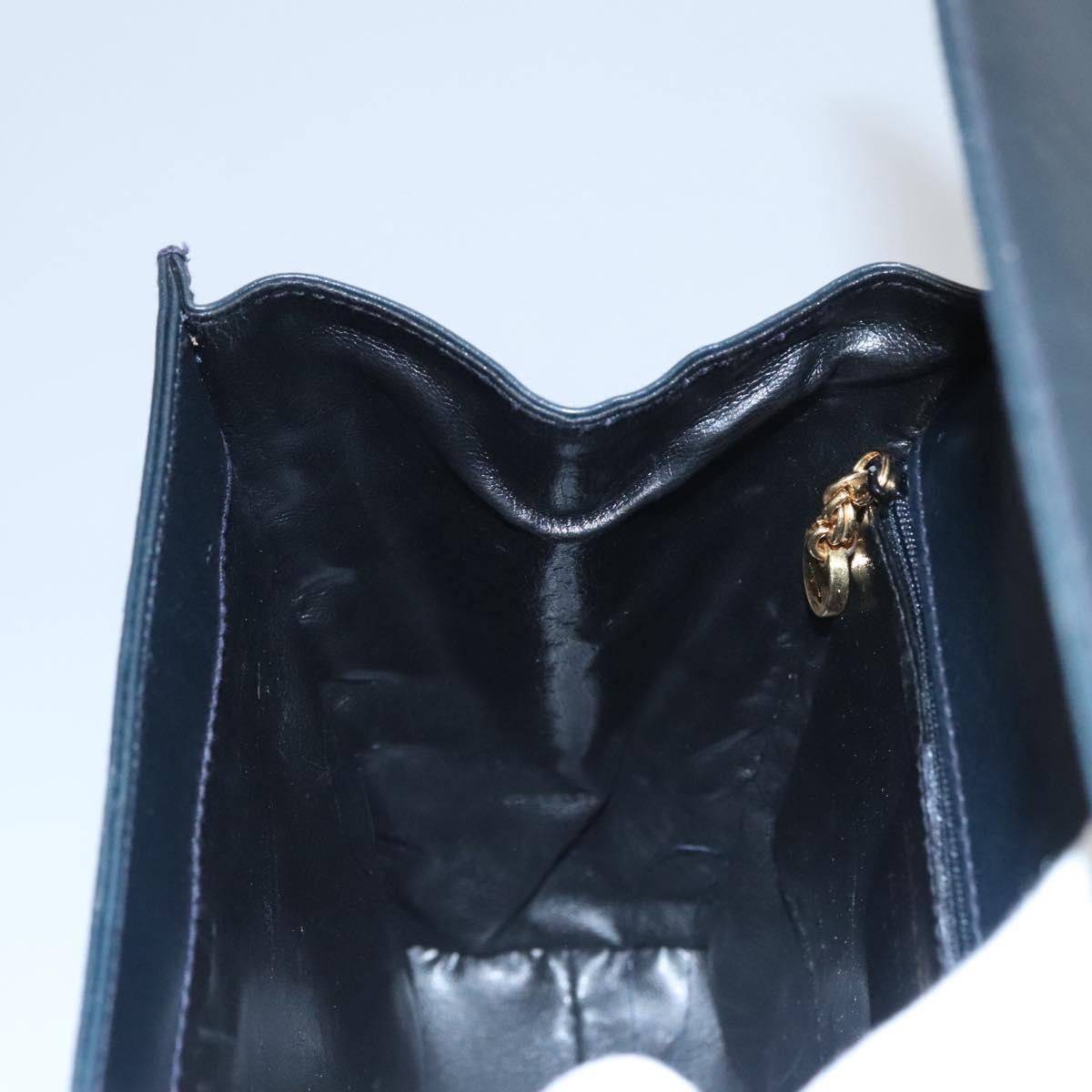 Salvatore Ferragamo Gancini Black Leather Handbag (Pre-Owned) Size ONE SIZE - 13 Thumbnail