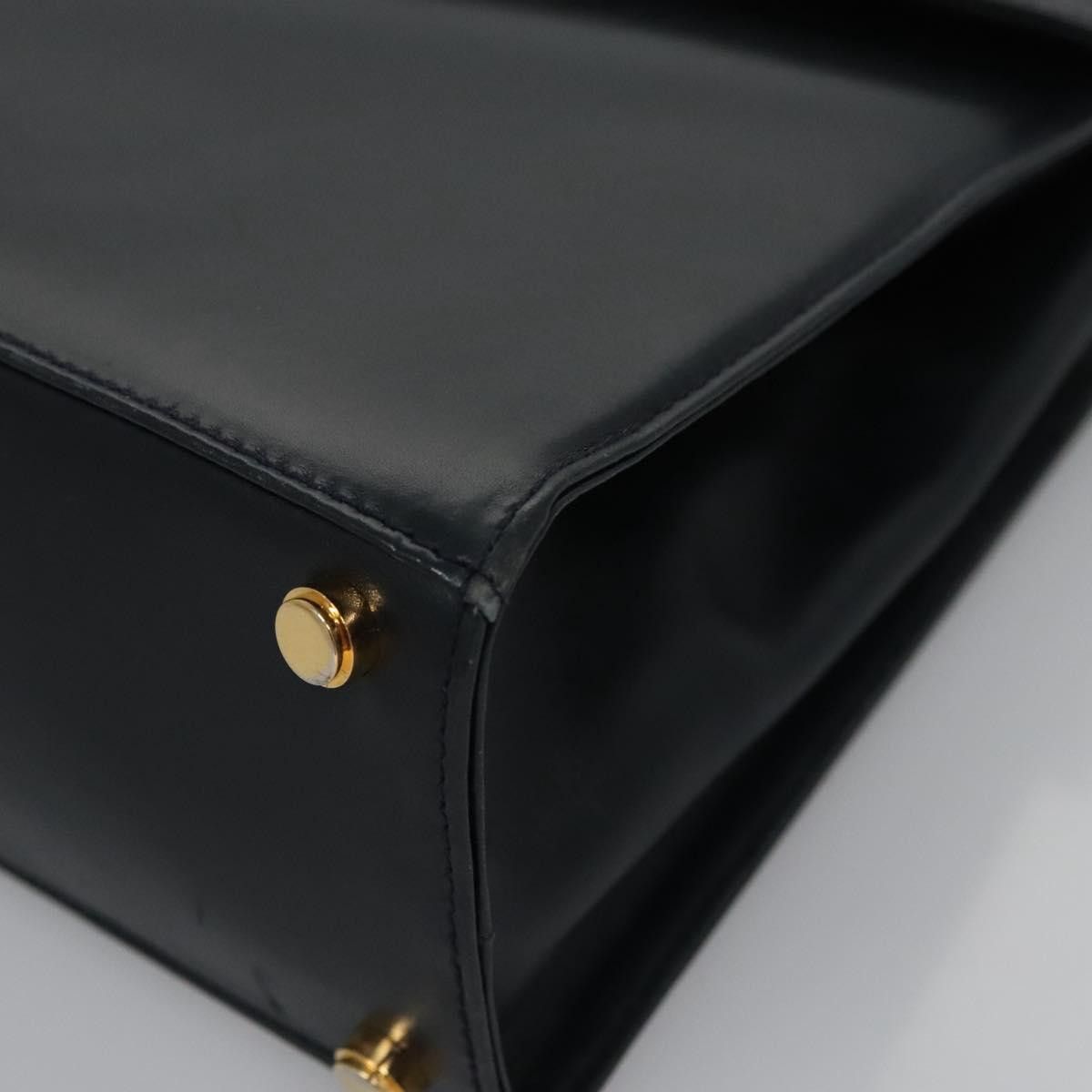 Salvatore Ferragamo Gancini Black Leather Handbag (Pre-Owned) Size ONE SIZE - 20 Thumbnail