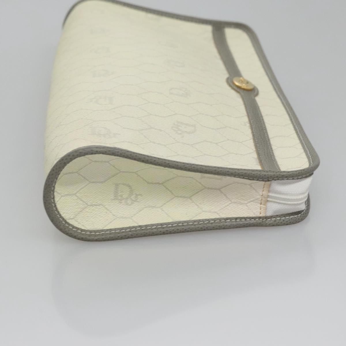 Dior Honeycomb Ecru Canvas Clutch Bag (Pre-Owned) Size ONE SIZE - 3 Thumbnail