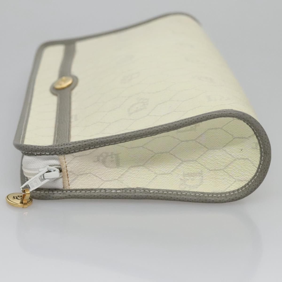Dior Honeycomb Ecru Canvas Clutch Bag (Pre-Owned) Size ONE SIZE - 4 Thumbnail