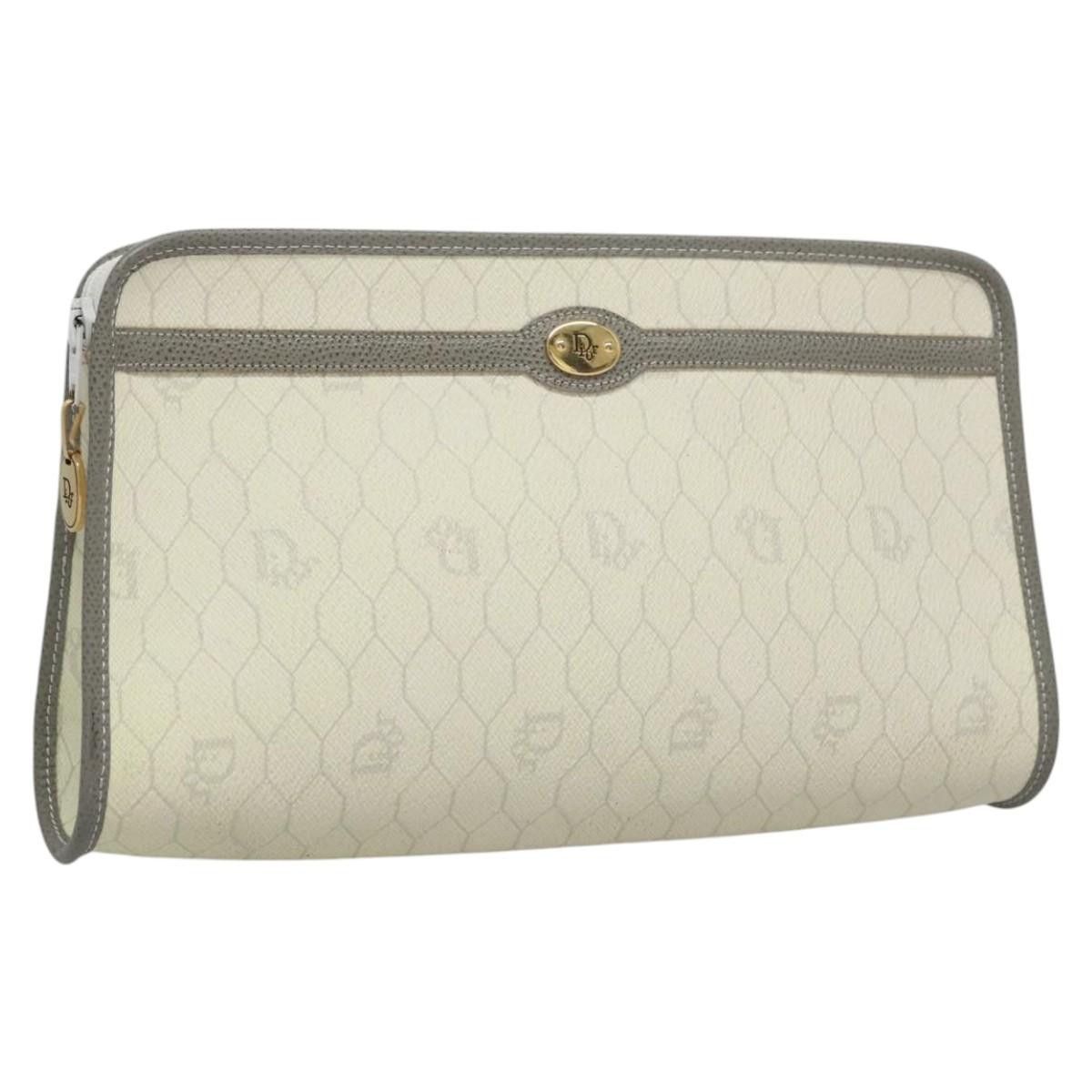 Dior Honeycomb Ecru Canvas Clutch Bag (Pre-Owned) Size ONE SIZE - 14 Thumbnail