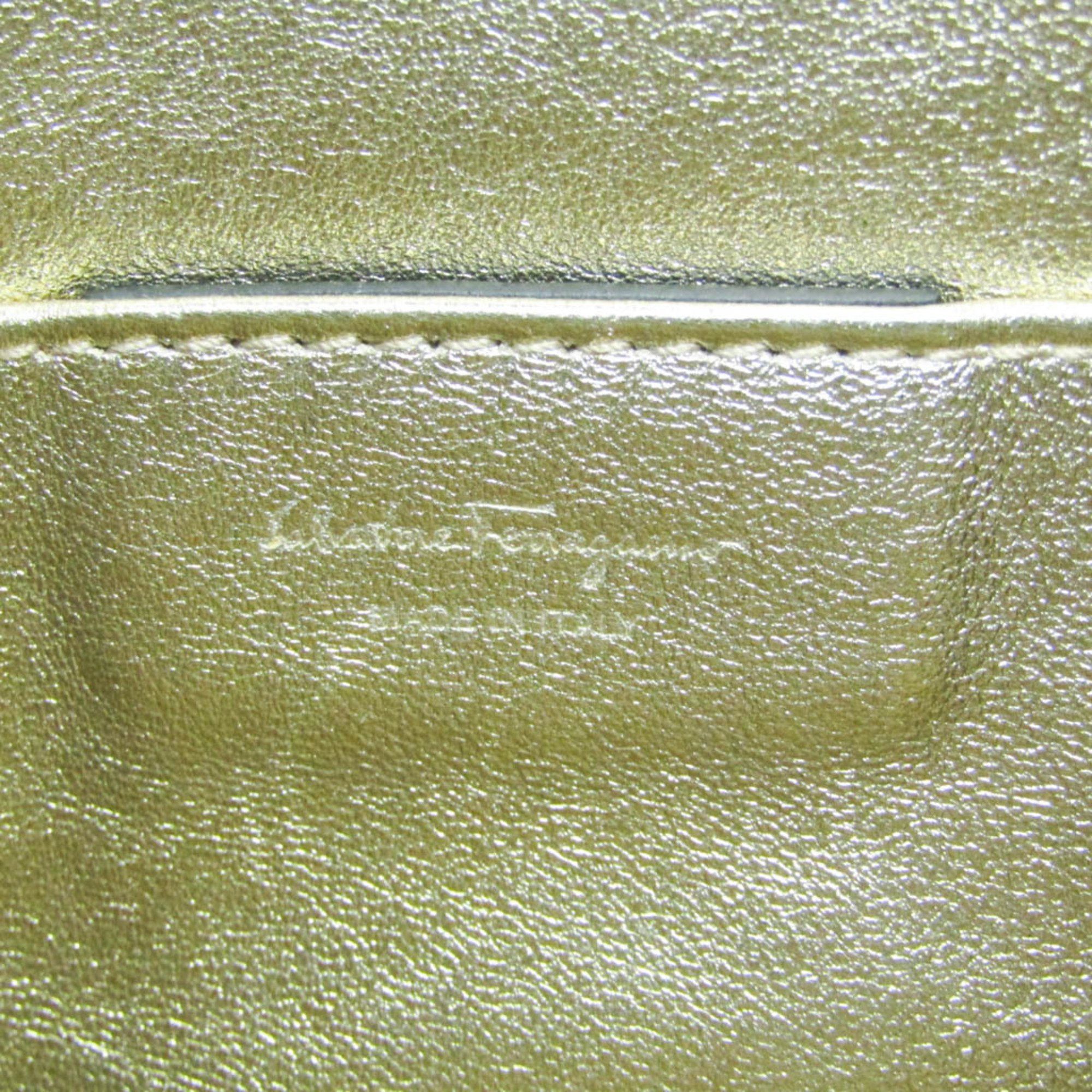 Salvatore Ferragamo Black Leather Shoulder Bag (Pre-Owned) Size ONE SIZE - 8 Thumbnail