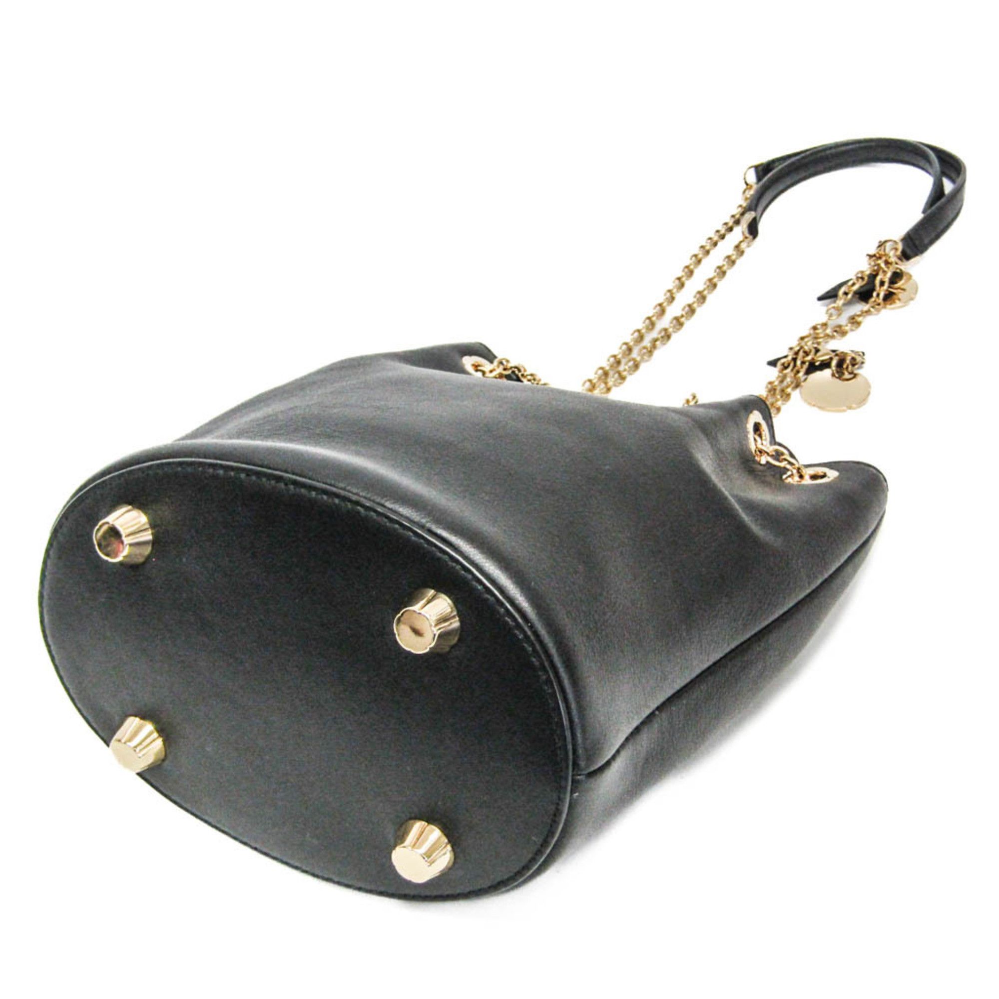 Salvatore Ferragamo Black Leather Shoulder Bag (Pre-Owned) Size ONE SIZE - 2 Thumbnail