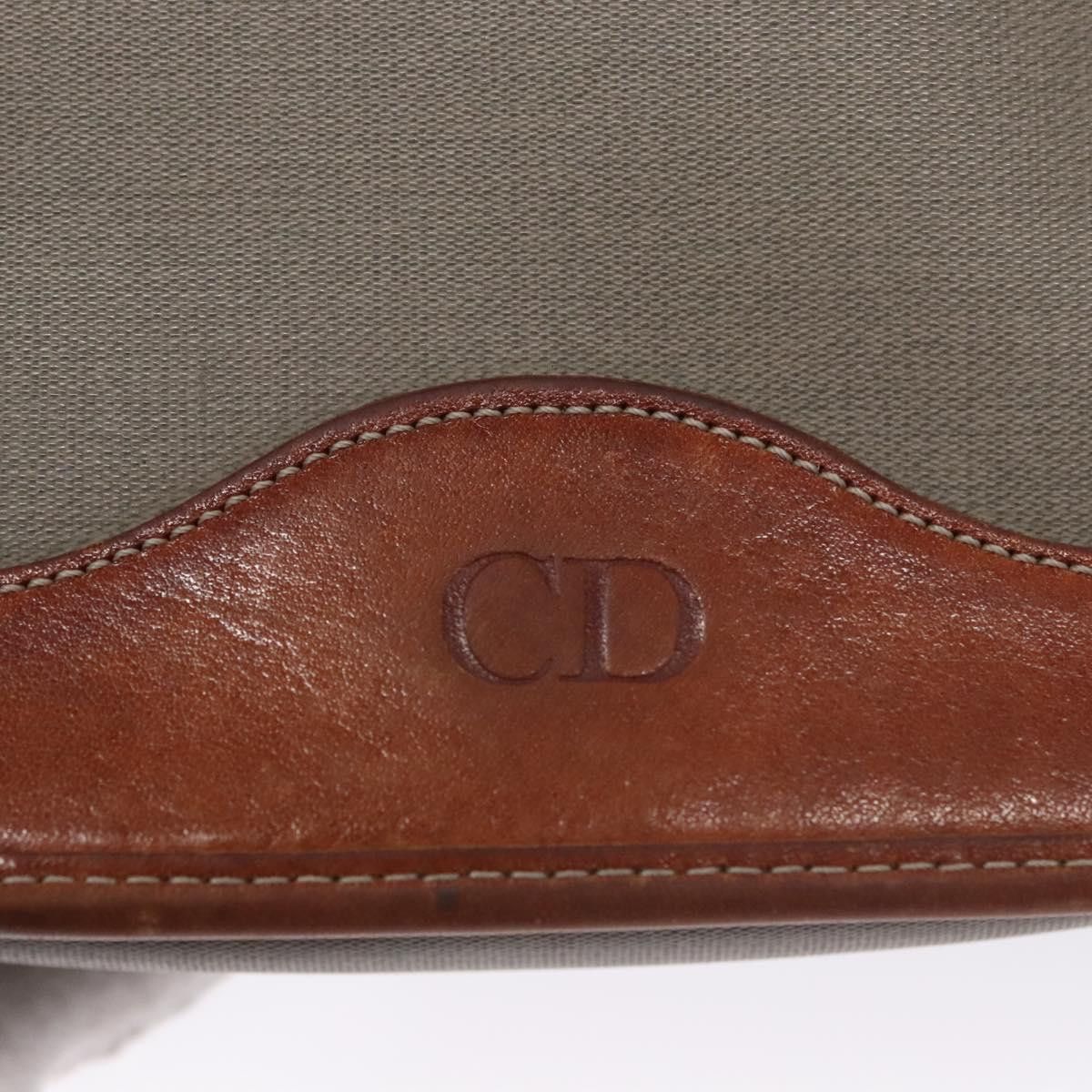Dior Grey Canvas Shoulder Bag (Pre-Owned) Size ONE SIZE - 13 Thumbnail