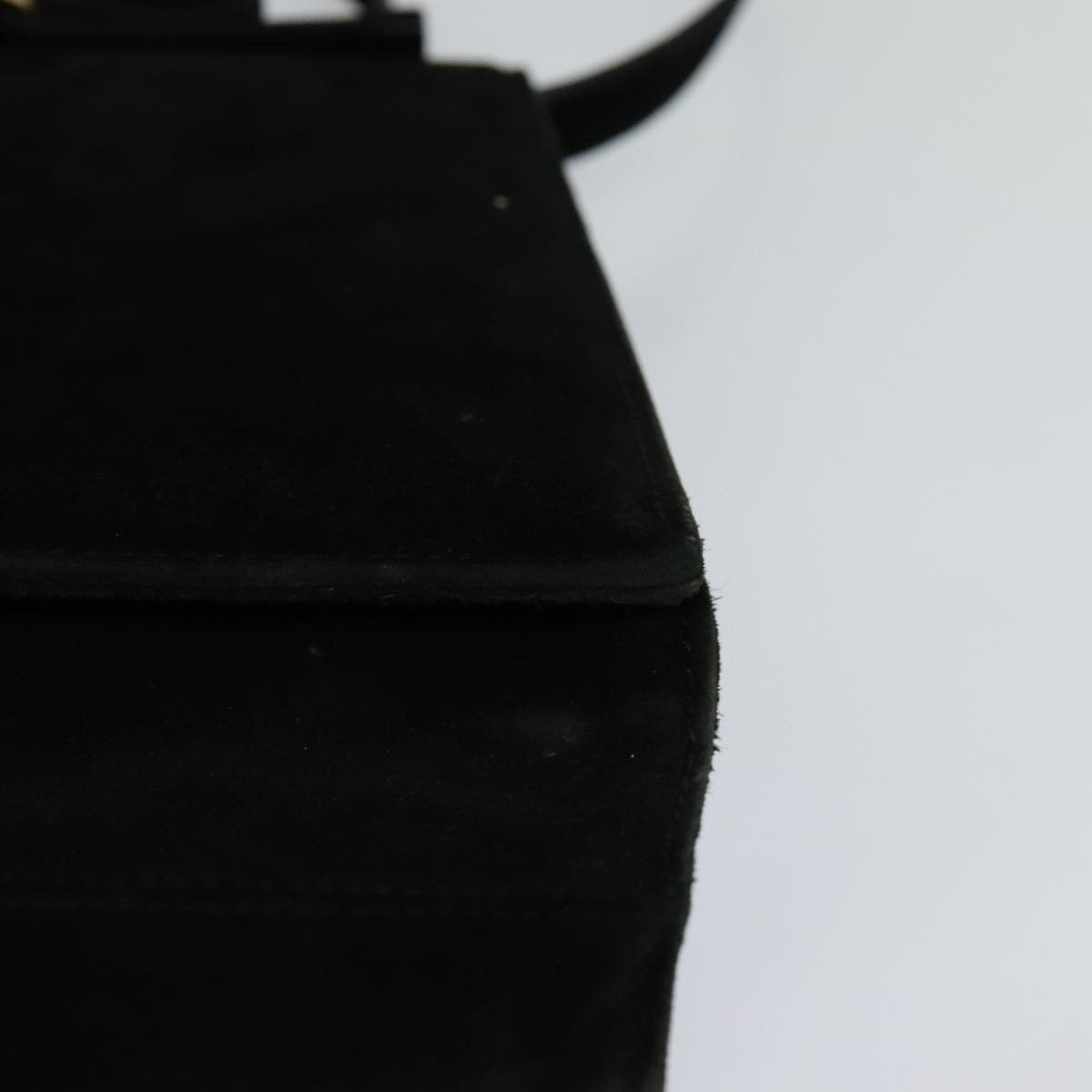 Salvatore Ferragamo Vara Black Suede Shoulder Bag (Pre-Owned) Size ONE SIZE - 18 Thumbnail