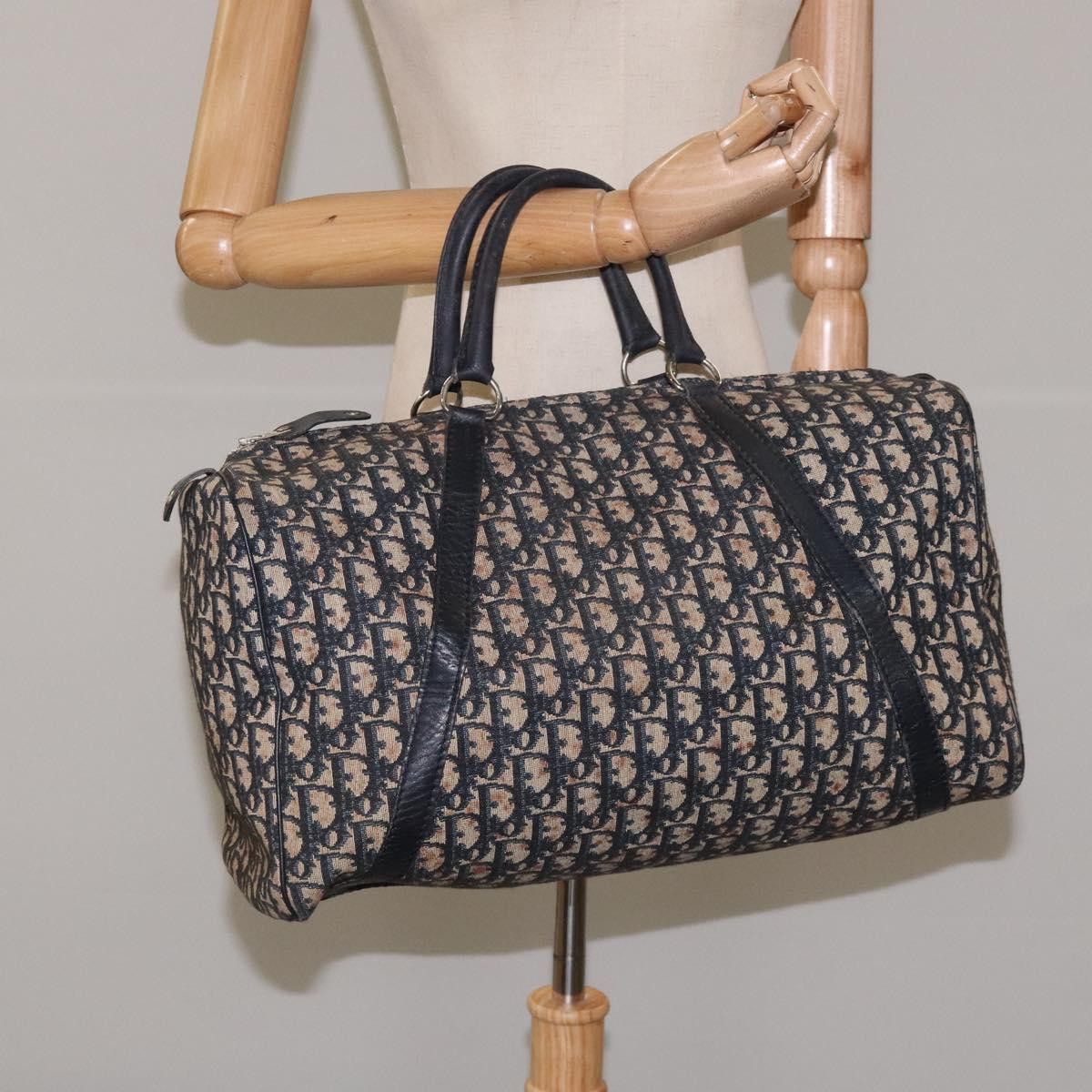 Dior Trotter Navy Canvas Travel Bag (Pre-Owned) Size ONE SIZE - 11 Thumbnail